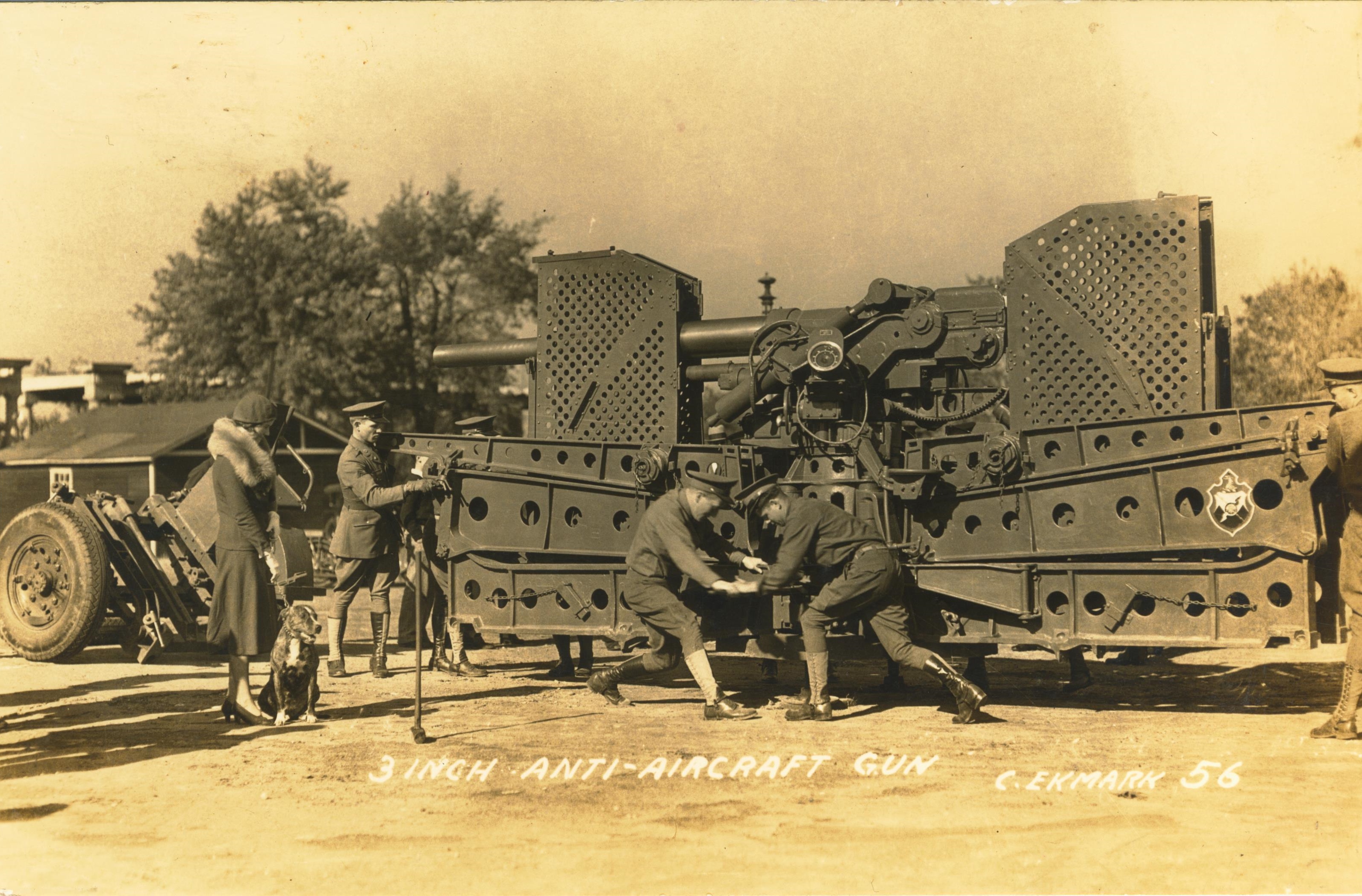 3 inch anti-aircraft gun 4