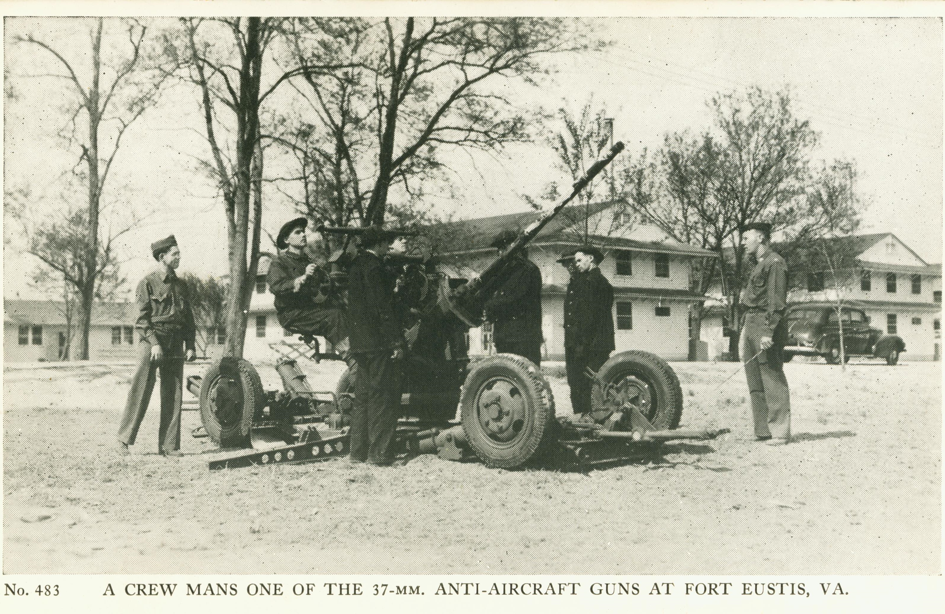 37 mm anti-aircraft gun Fort Eustis VA