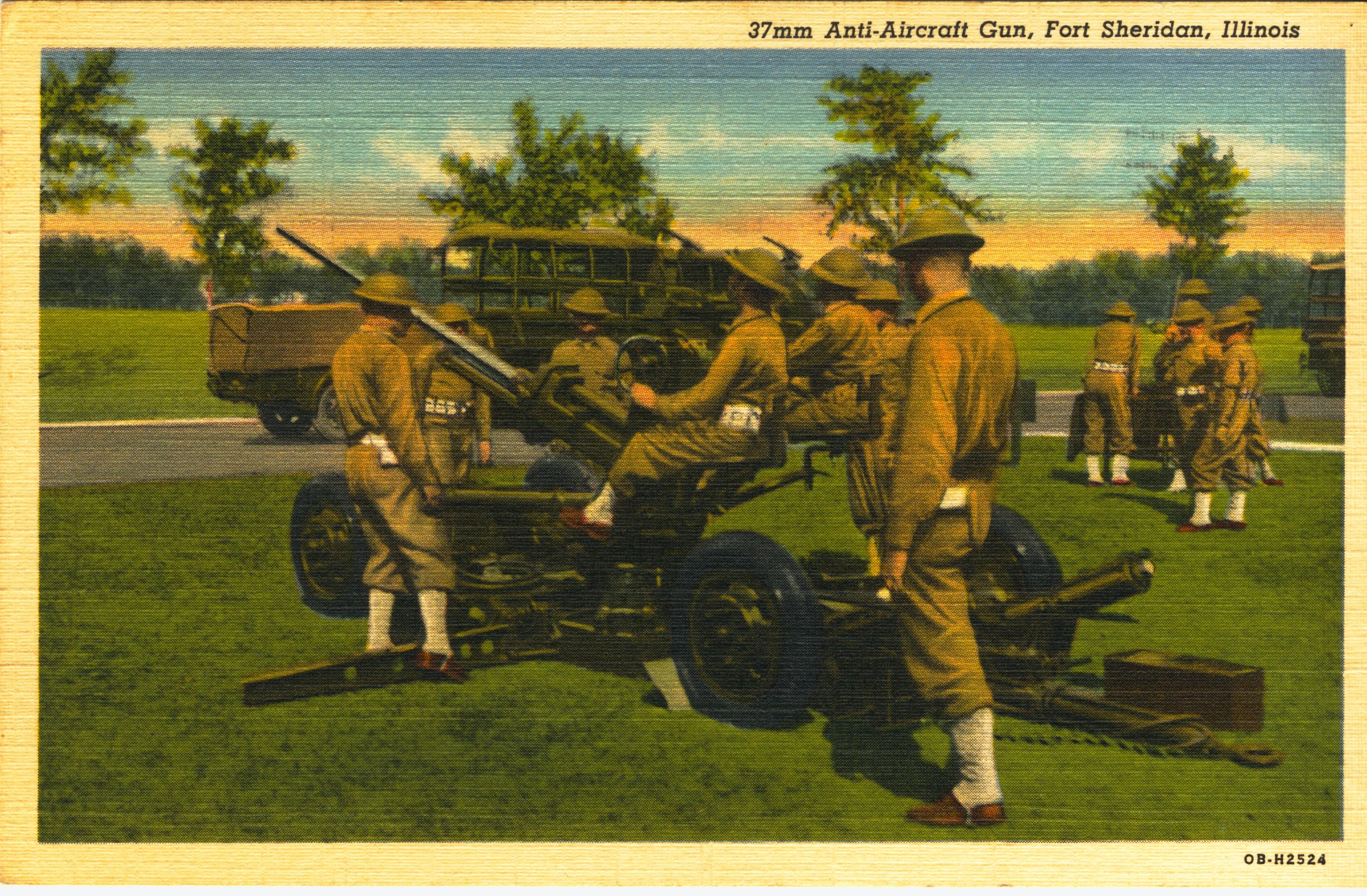 37 mm anti-aircraft gun Fort Sheridan IL