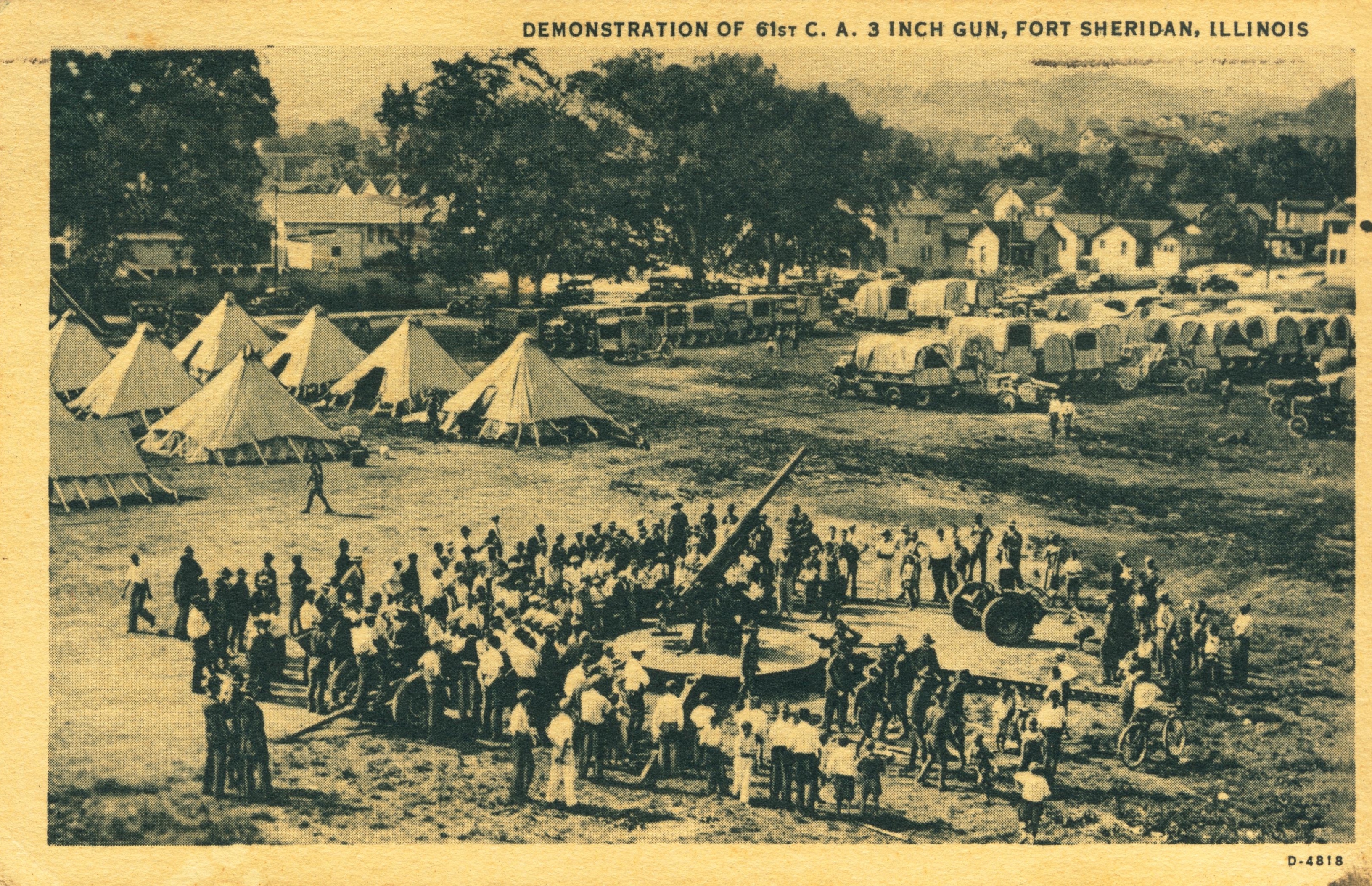 61st CA 3 inch gun Fort Sheridan IL.