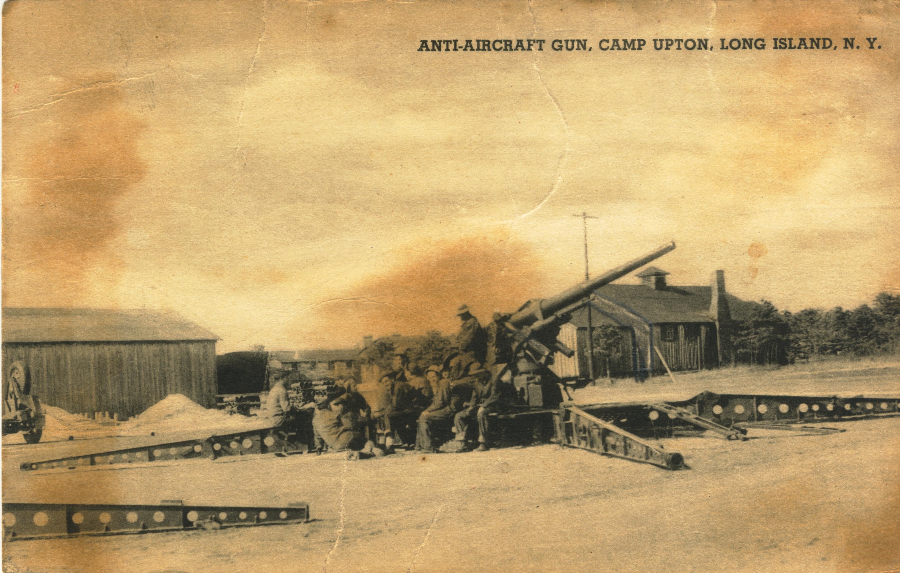 Anti-aircraft gun Camp Upton Long Island NY