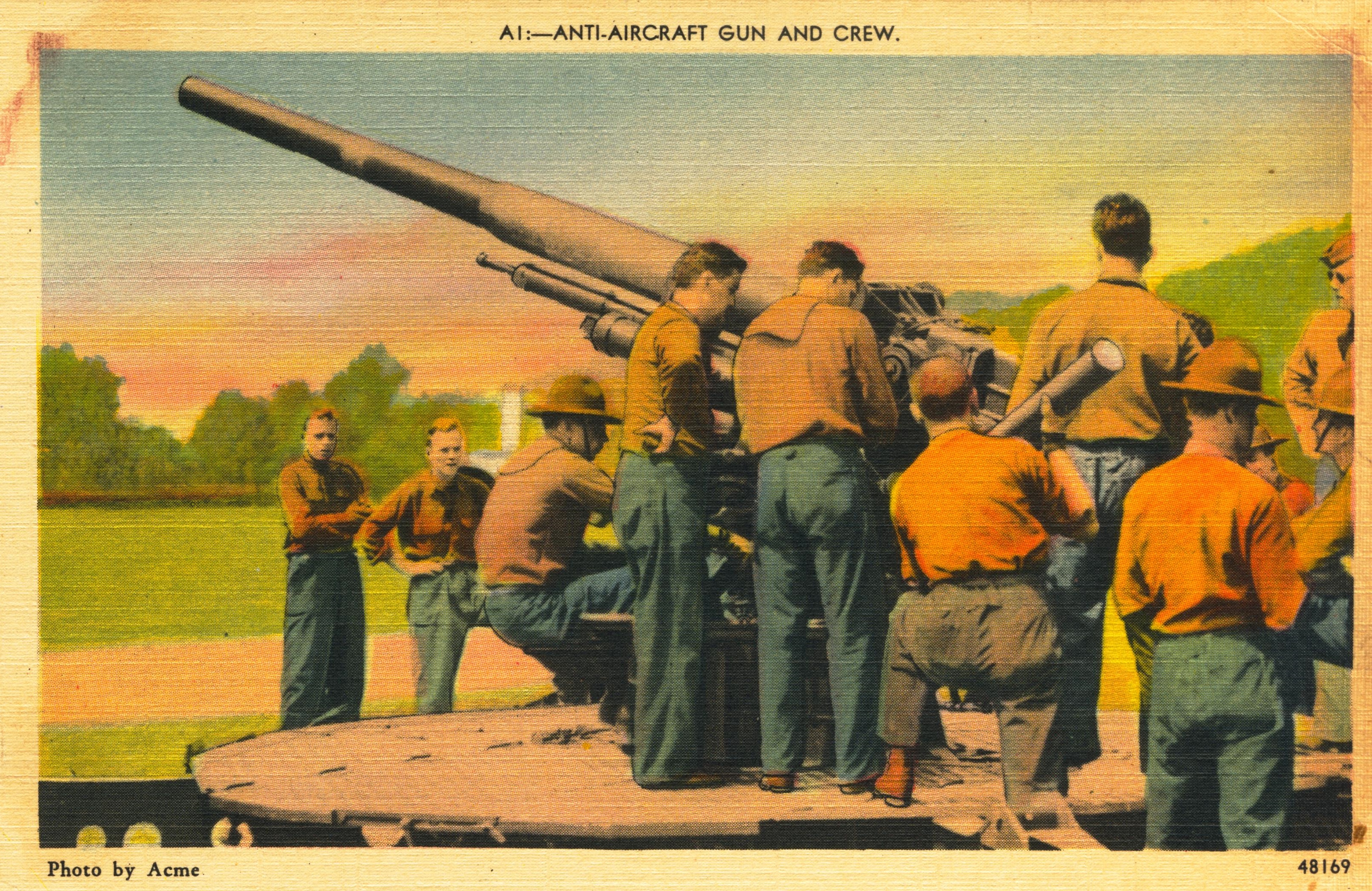 Anti-aircraft gun and crew 1