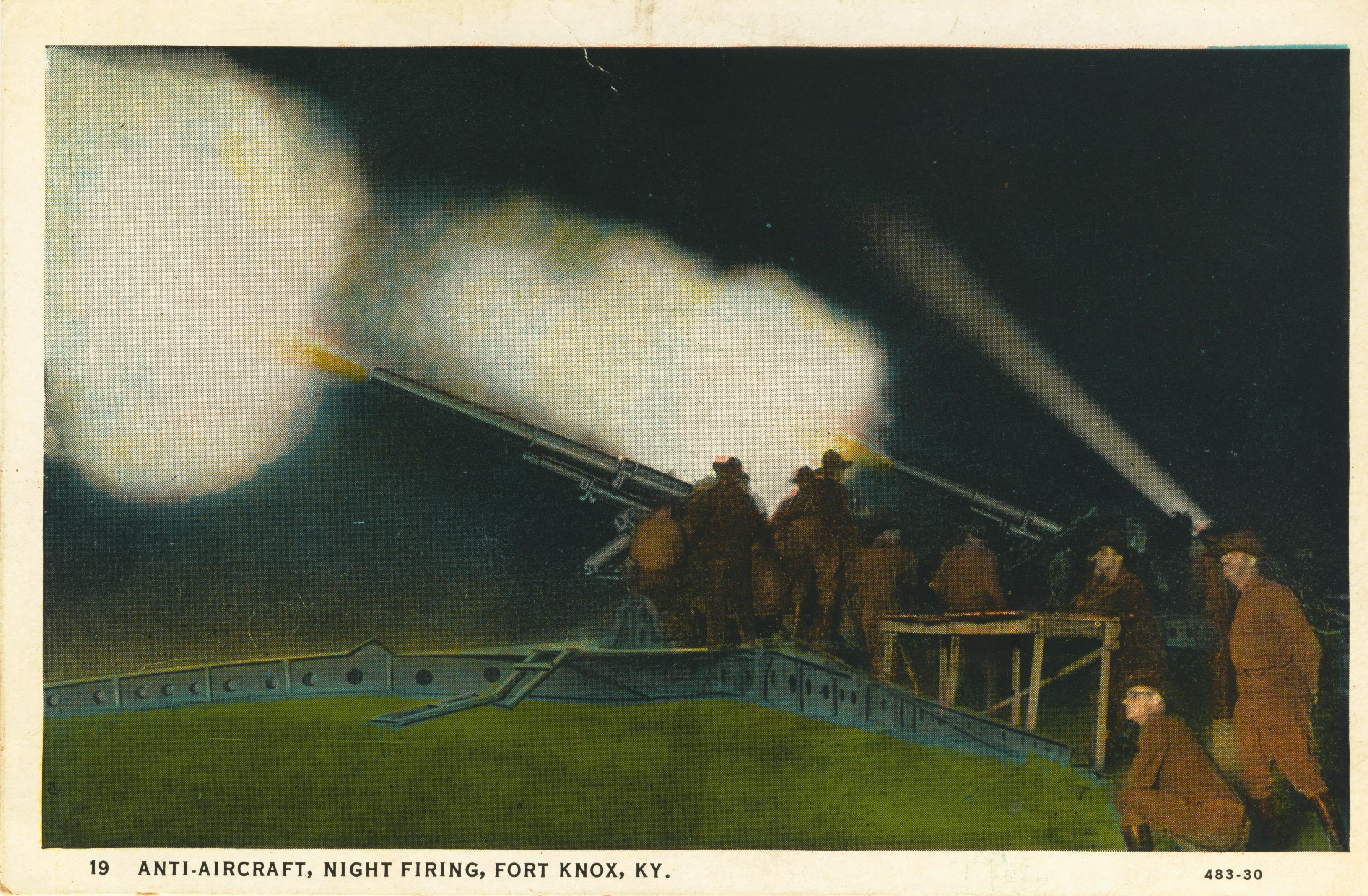 Anti-aircraft night firing Fort Knox KY