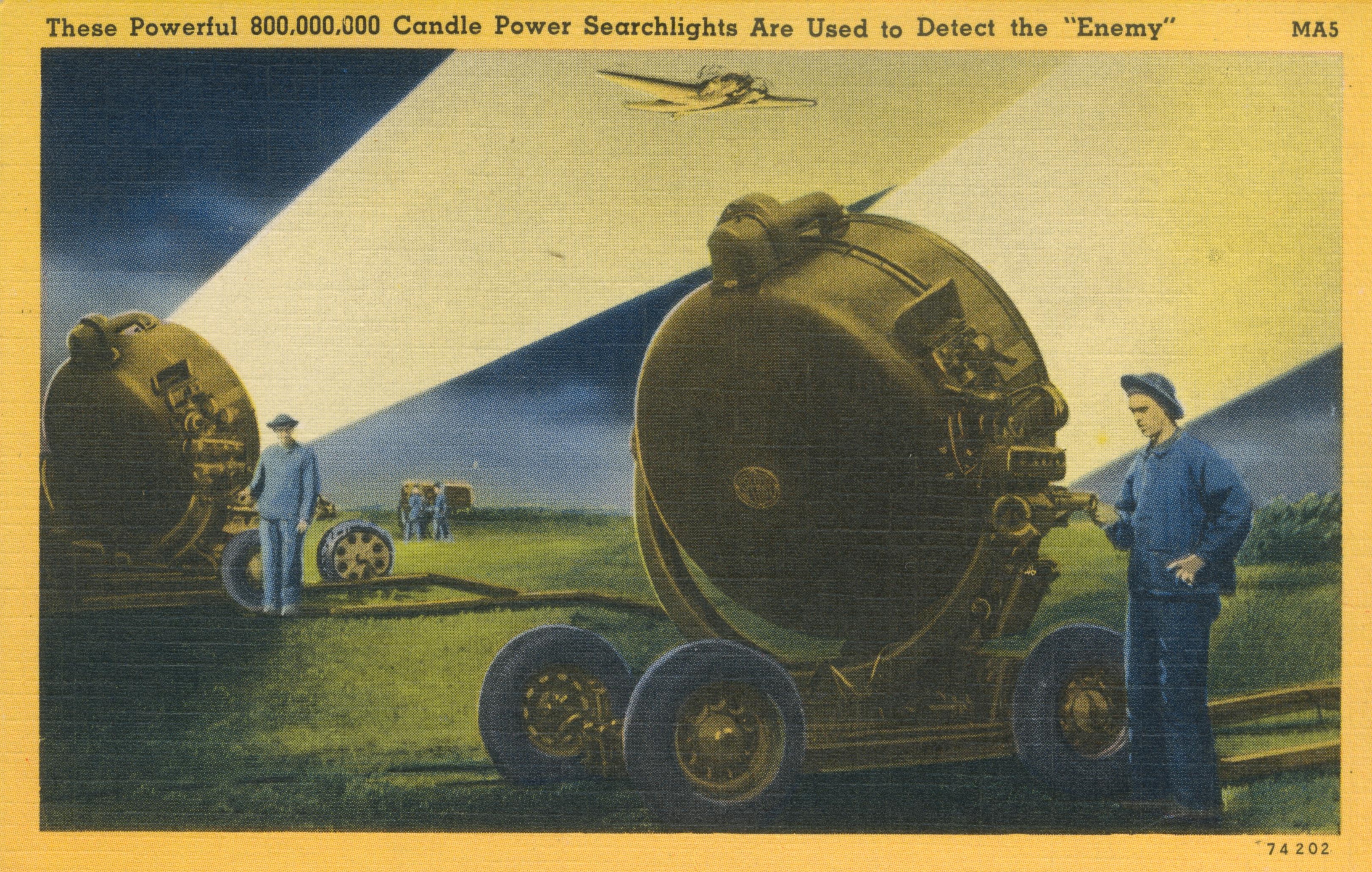 Searchlight used to detect the enemy