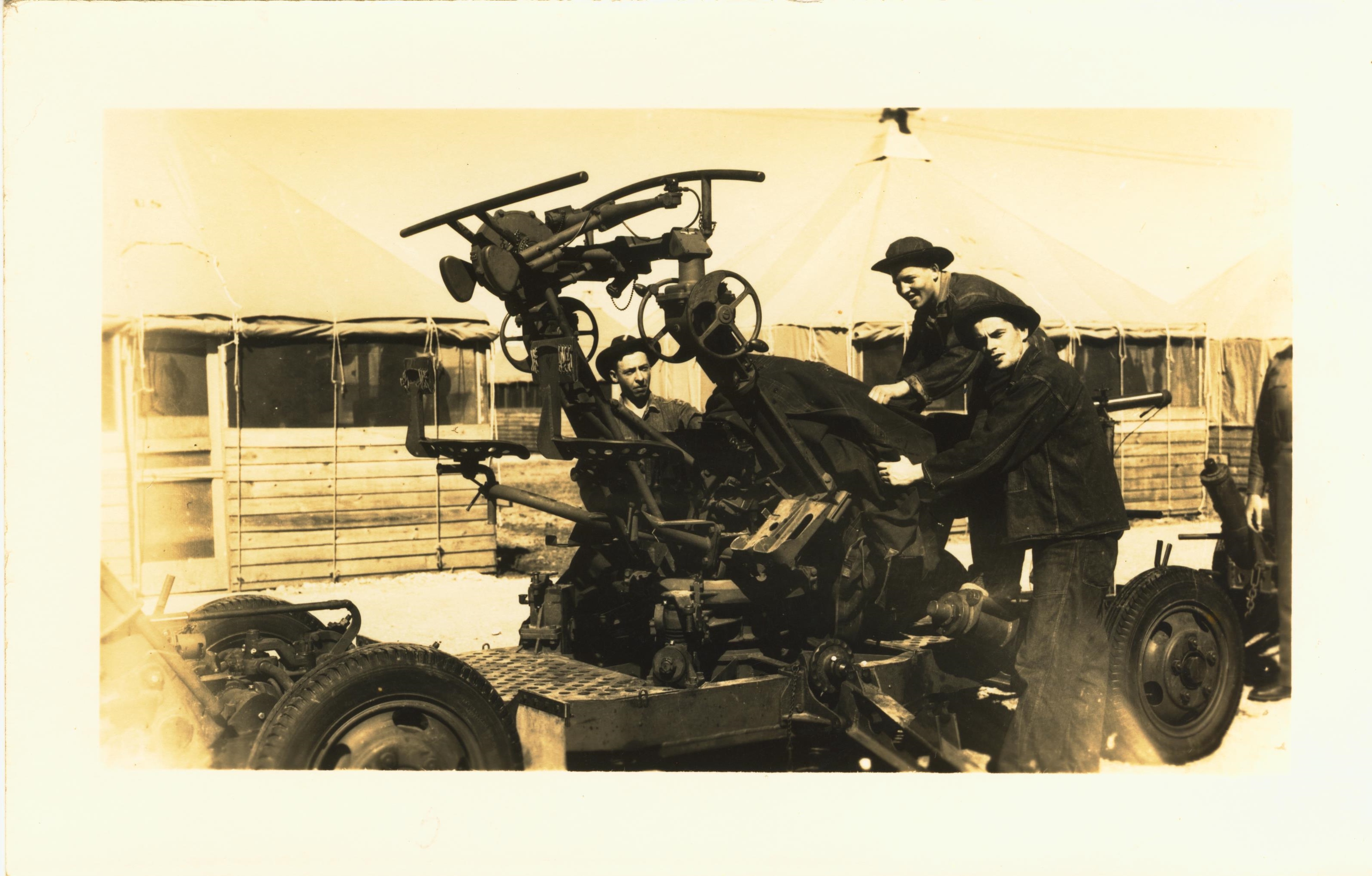 Twin 50 cal anti-aircraft gun 1