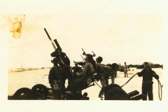 Twin 50 cal anti-aircraft gun