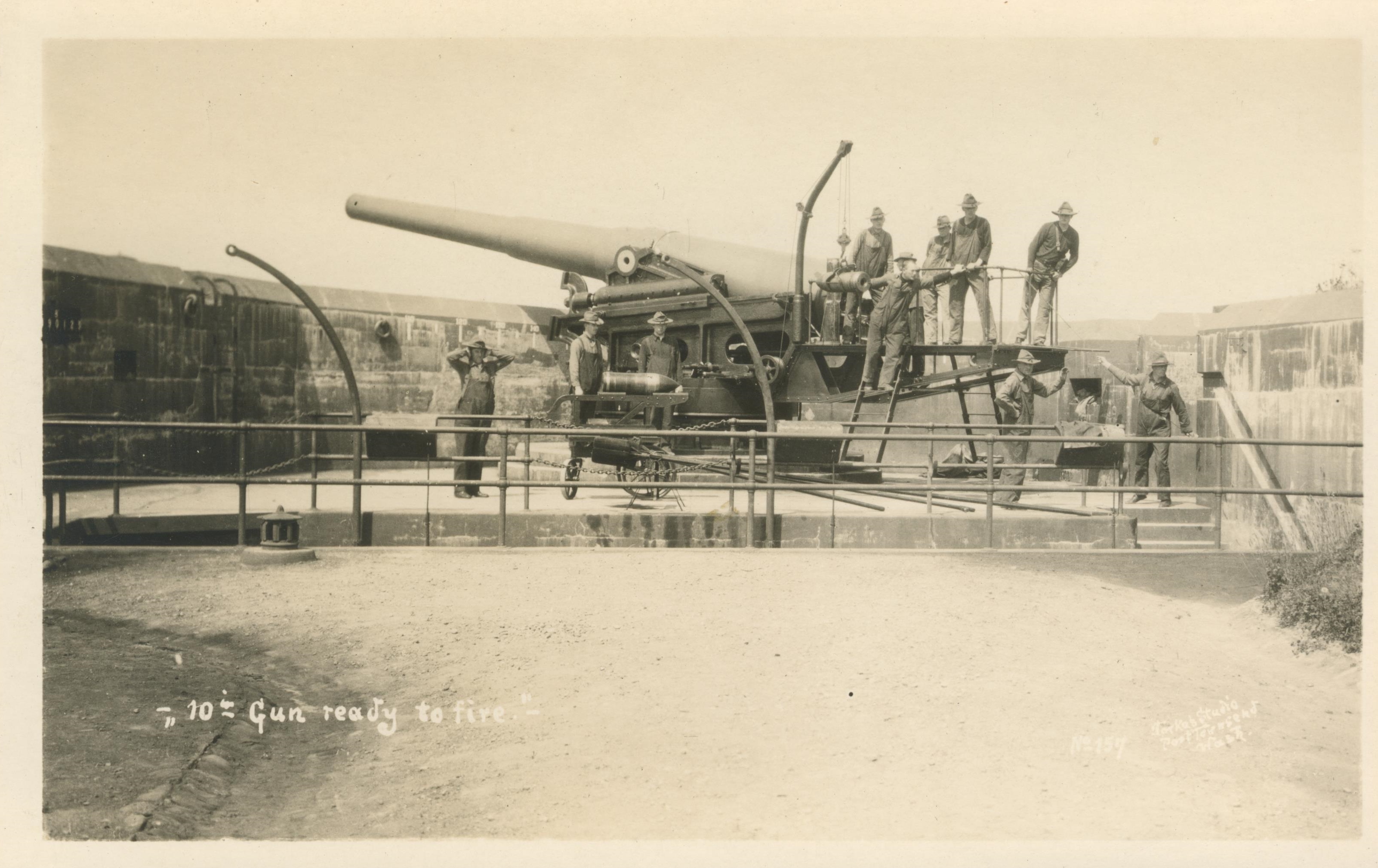 10 inch gun ready to fire Torka's Studio Port Townsend Wash