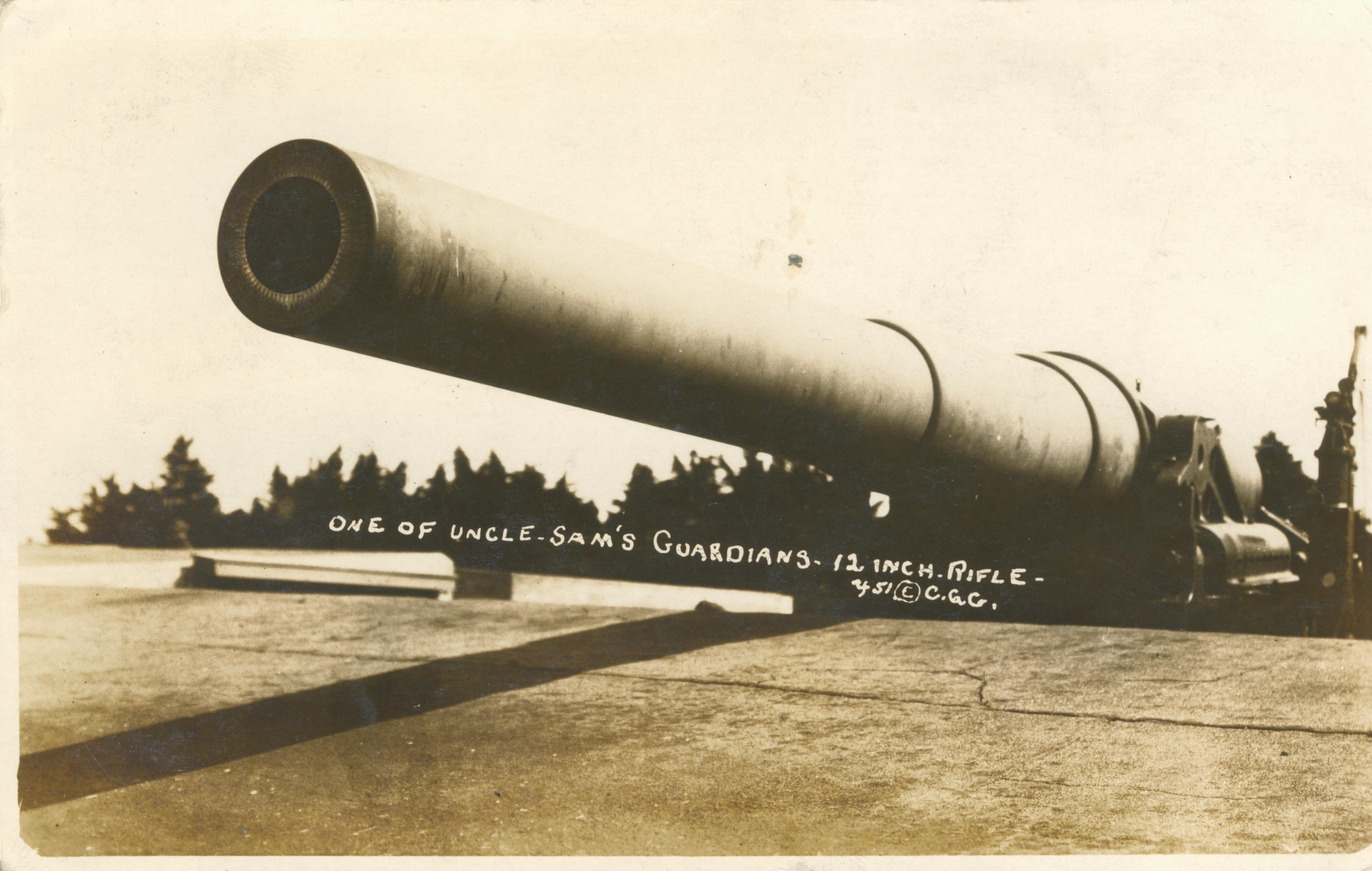 One of Uncle Sam's Guardians 12 inch rifle