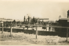 10 inch gun in action Torks's Studio Port Townsend Wash.