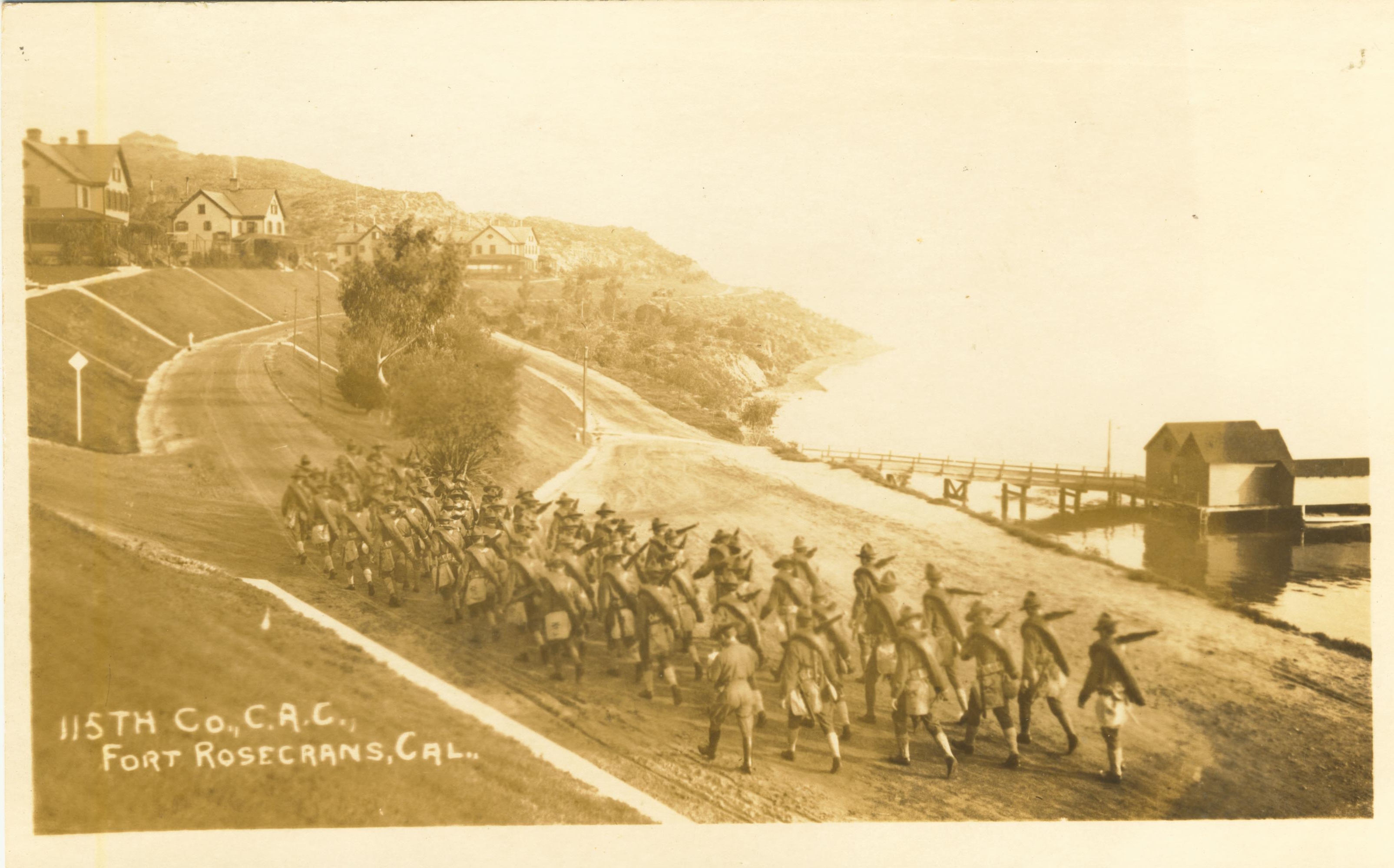 115th Company C.A.C. Fort Rosecrans CA dated on back May 12 1916