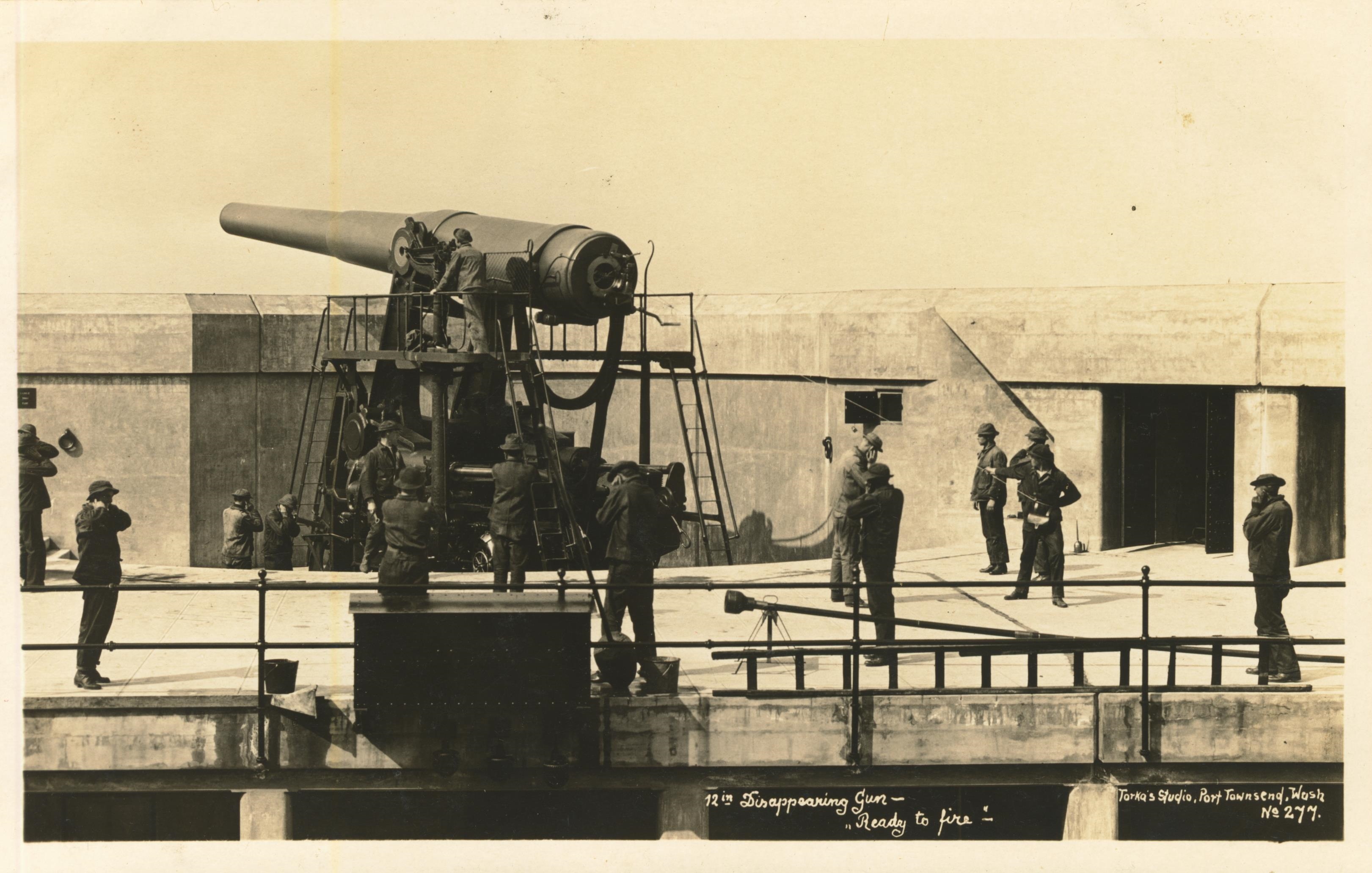 12 Inch Disappearing Gun Ready To Fire Torkas Studio No 277