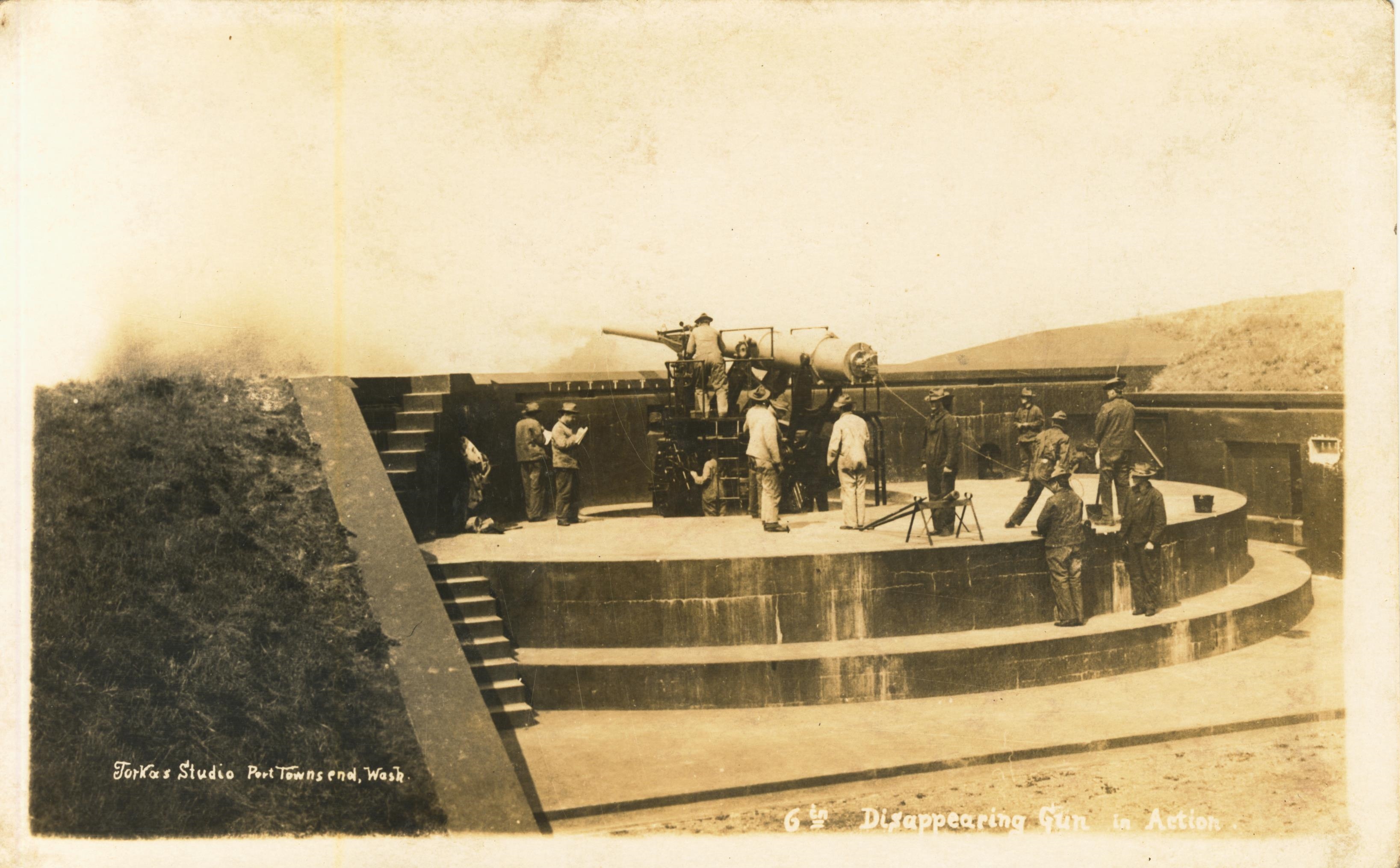 6 Inch Disappearing Gun In Action Torka's Studio