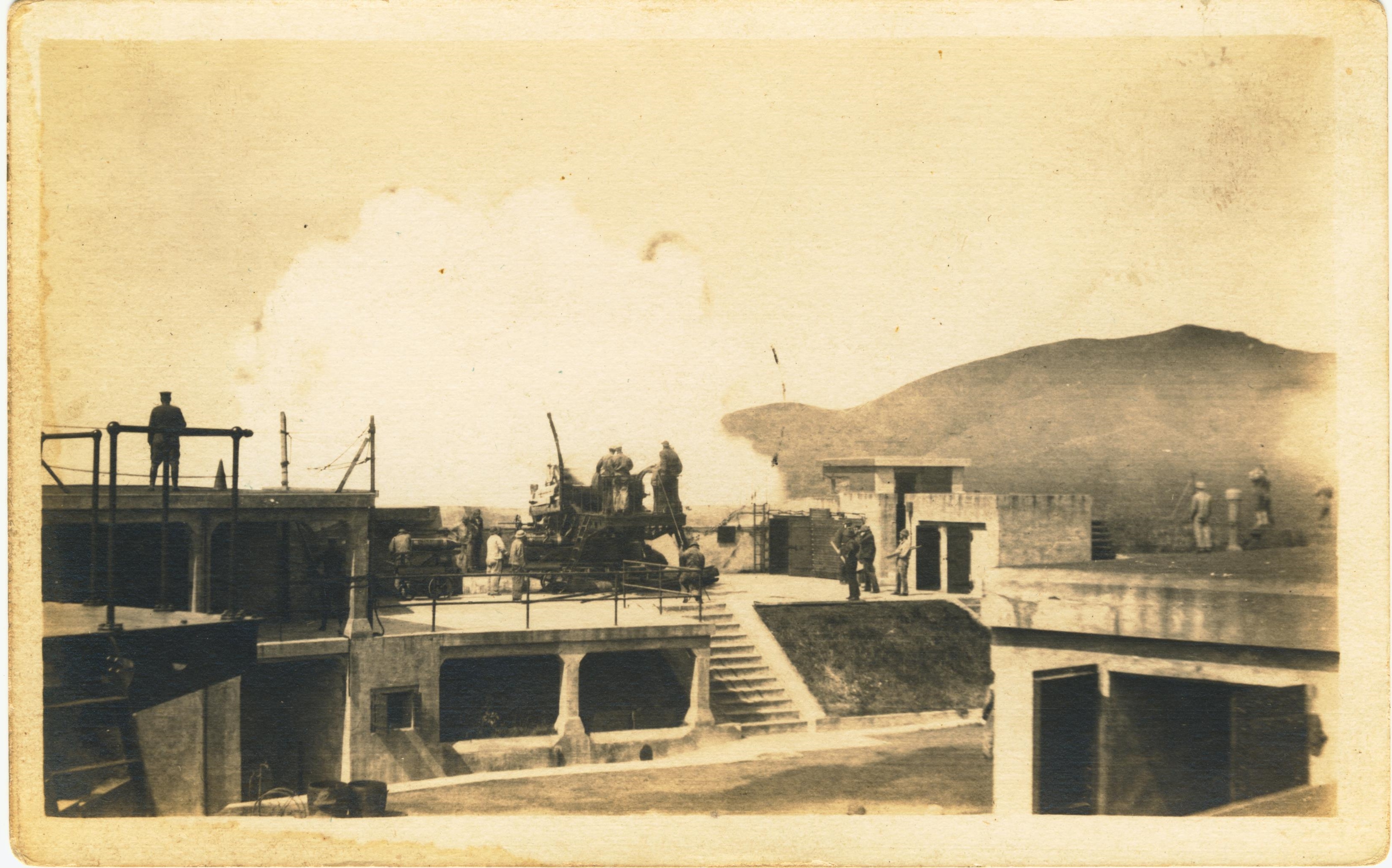 Battery Spencer Firing 12 Inch Barbette Gun Fort Baker CA Photo 2