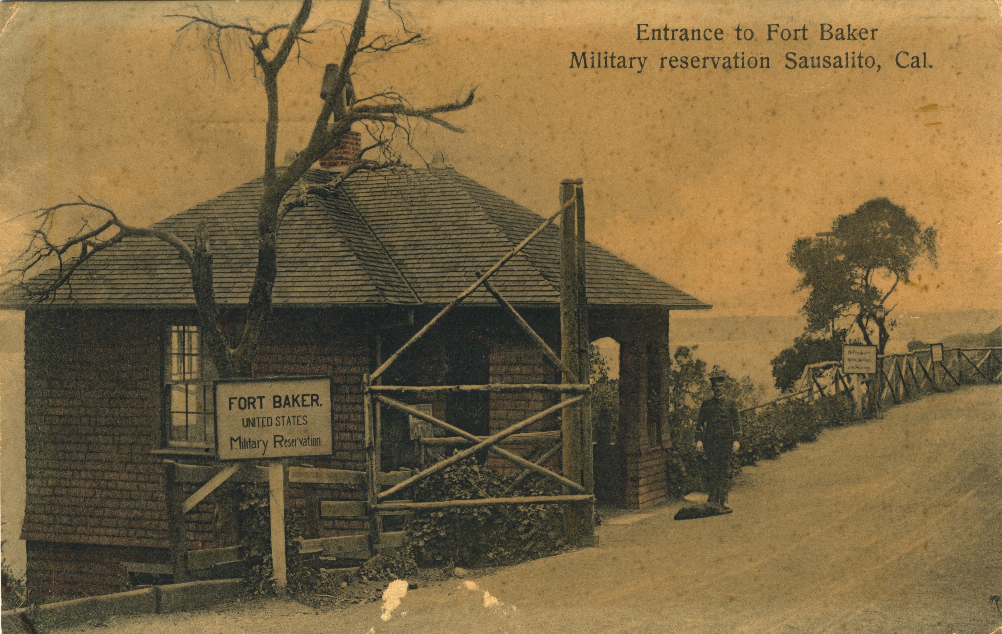 Entrance to Fort Baker CA