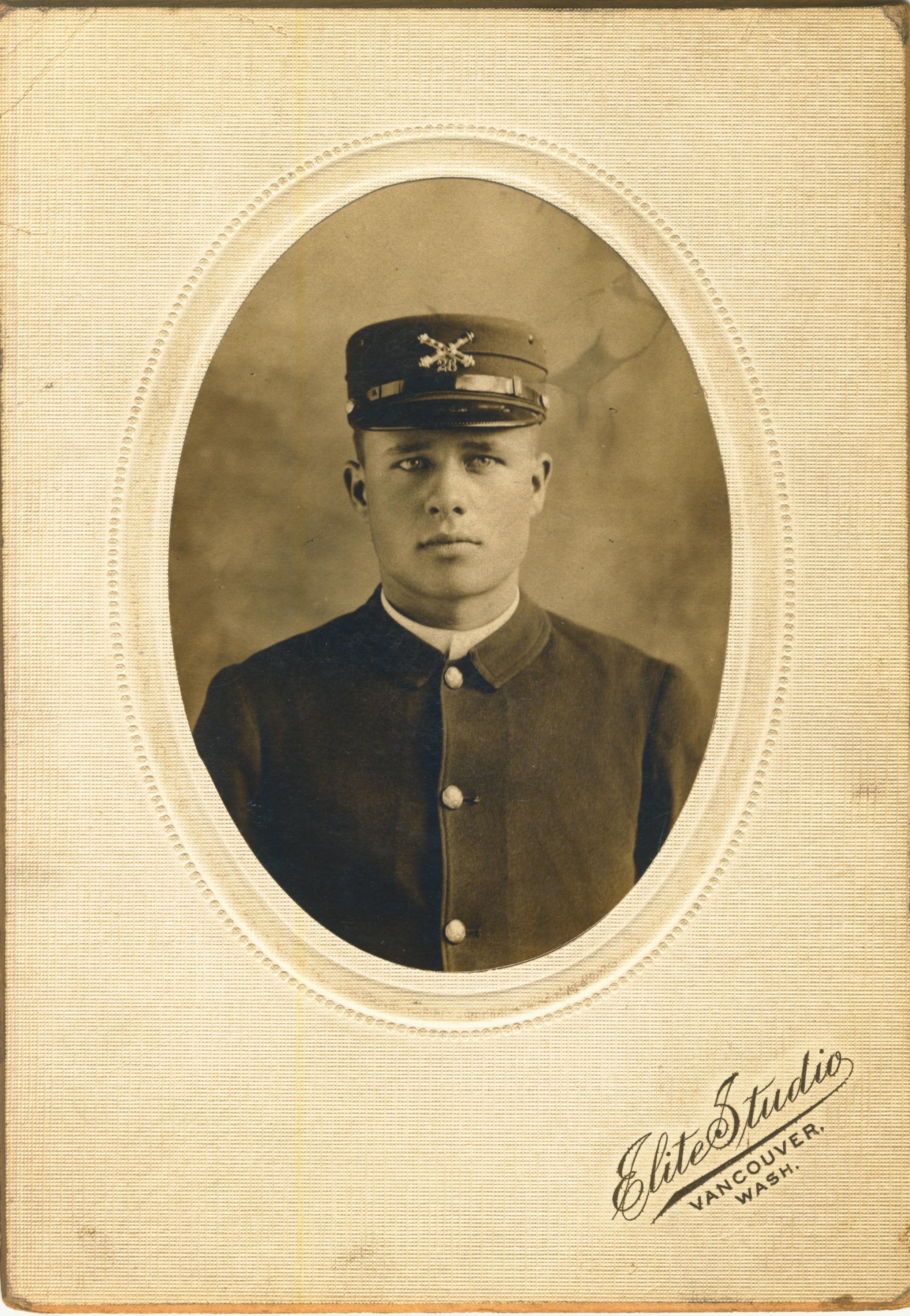 On back Orrin O. Ludwig Fort Flagler Wash. 26th Co. C.A.C.