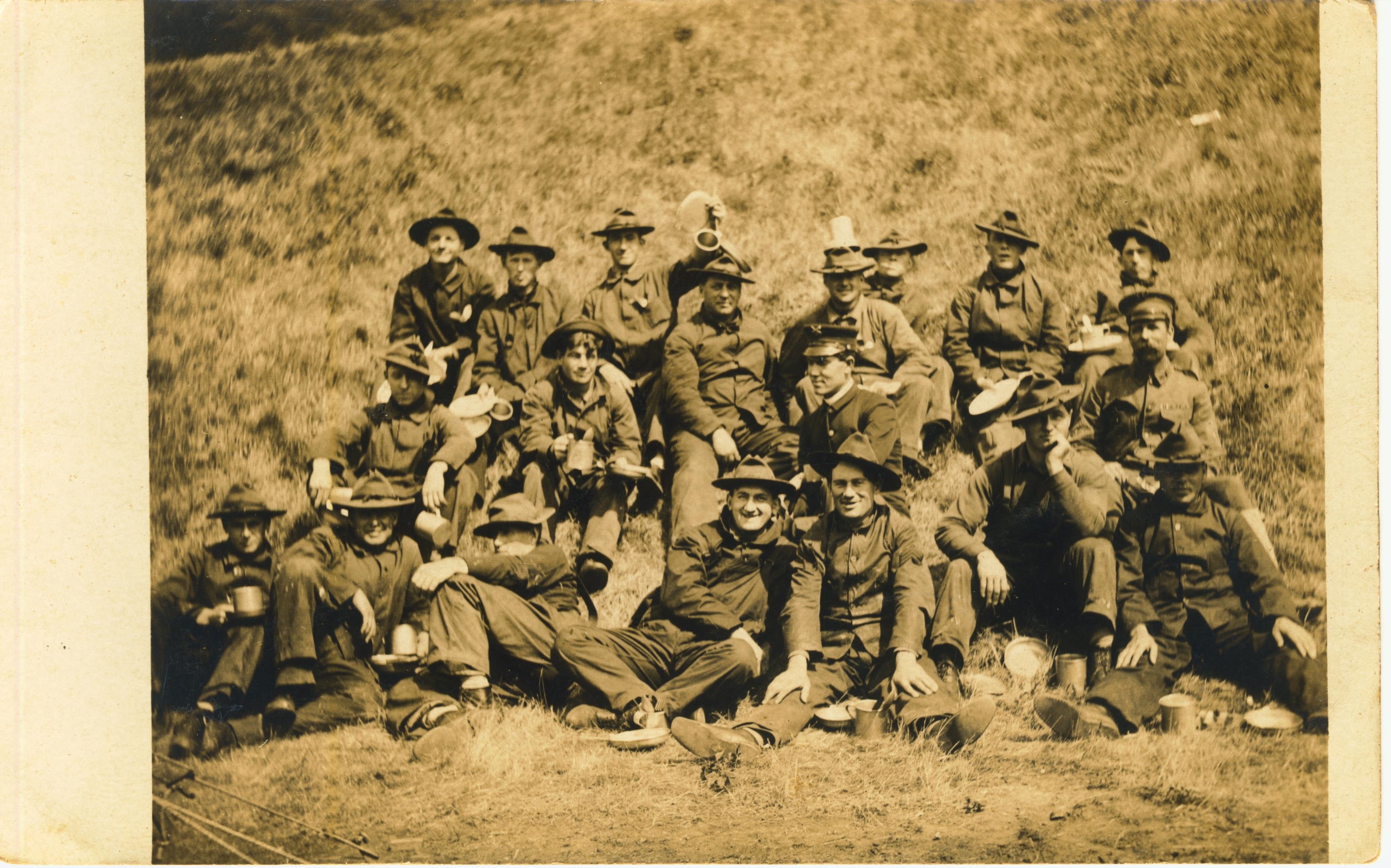 On back written 33rd CAC Fort Columbia WA