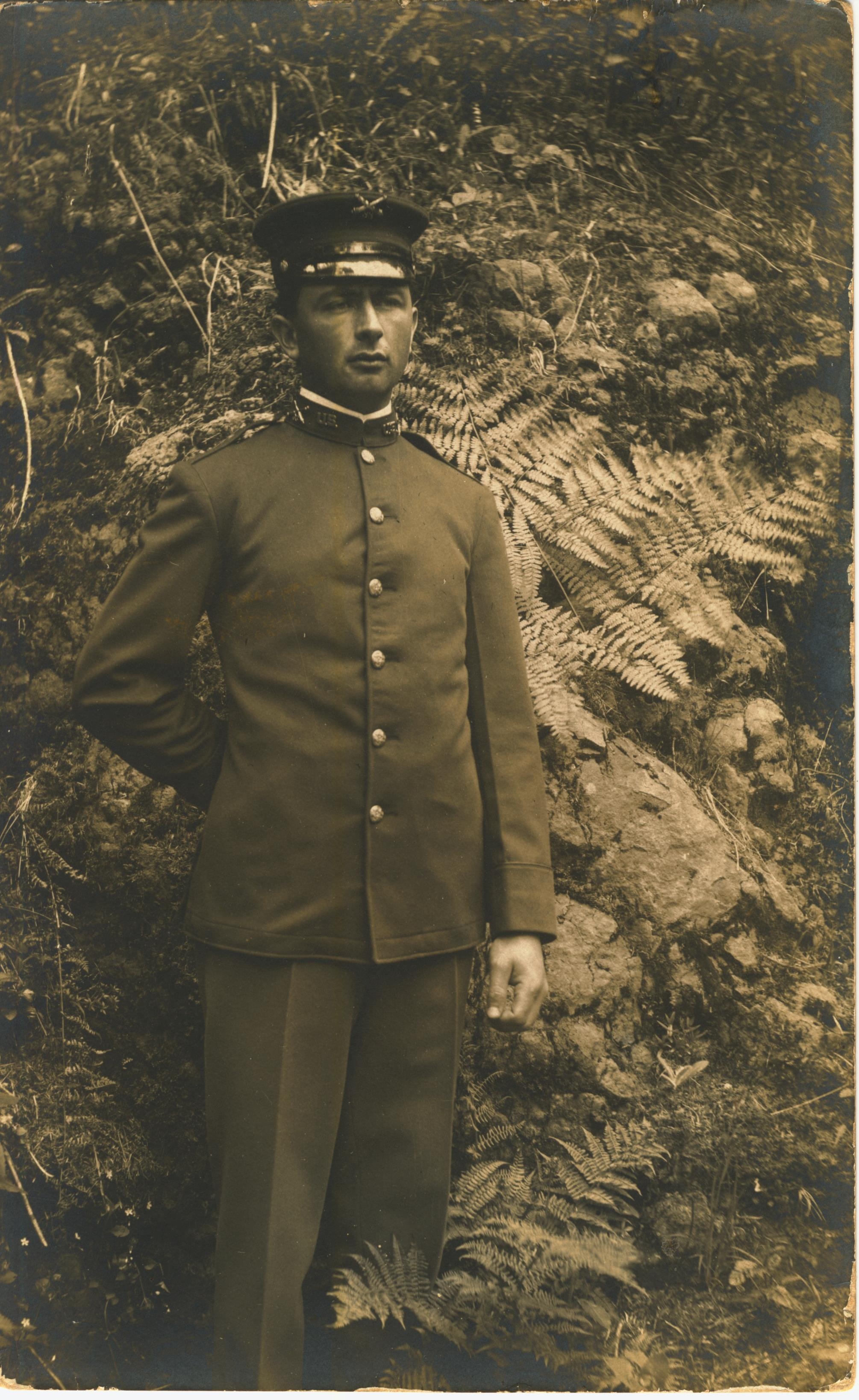 On back written Cpl Beckman 1911 Fort Columbia WA
