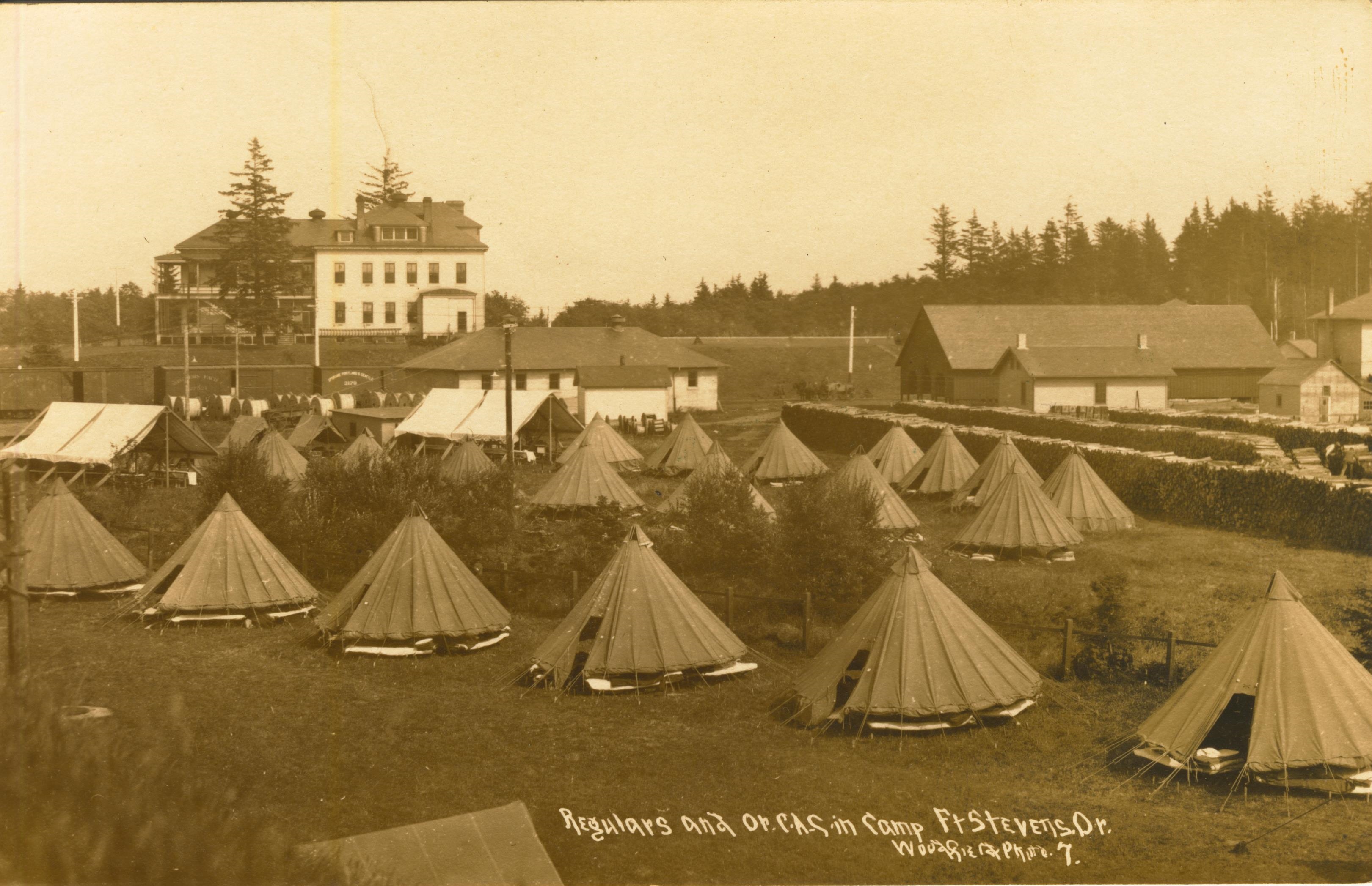 Regulars and Or C.A.C. in Camp Fort Stevens OR