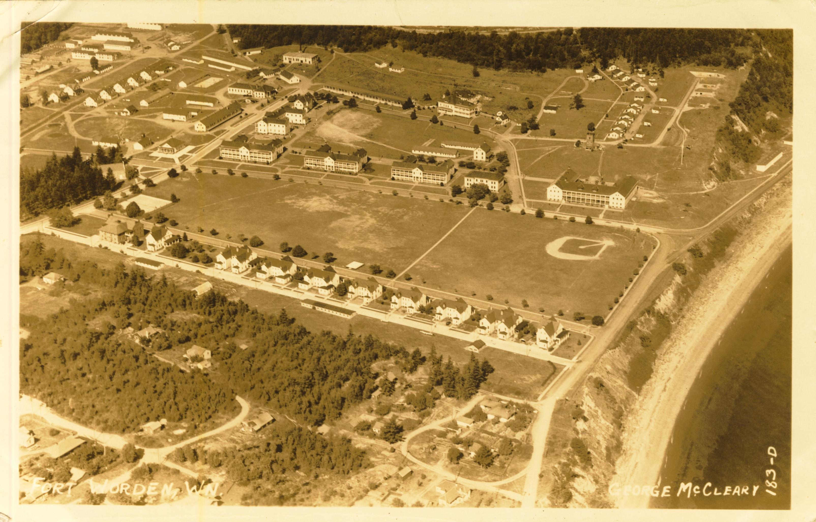 View of Fort Worden Wash Postmarked May 12 1939