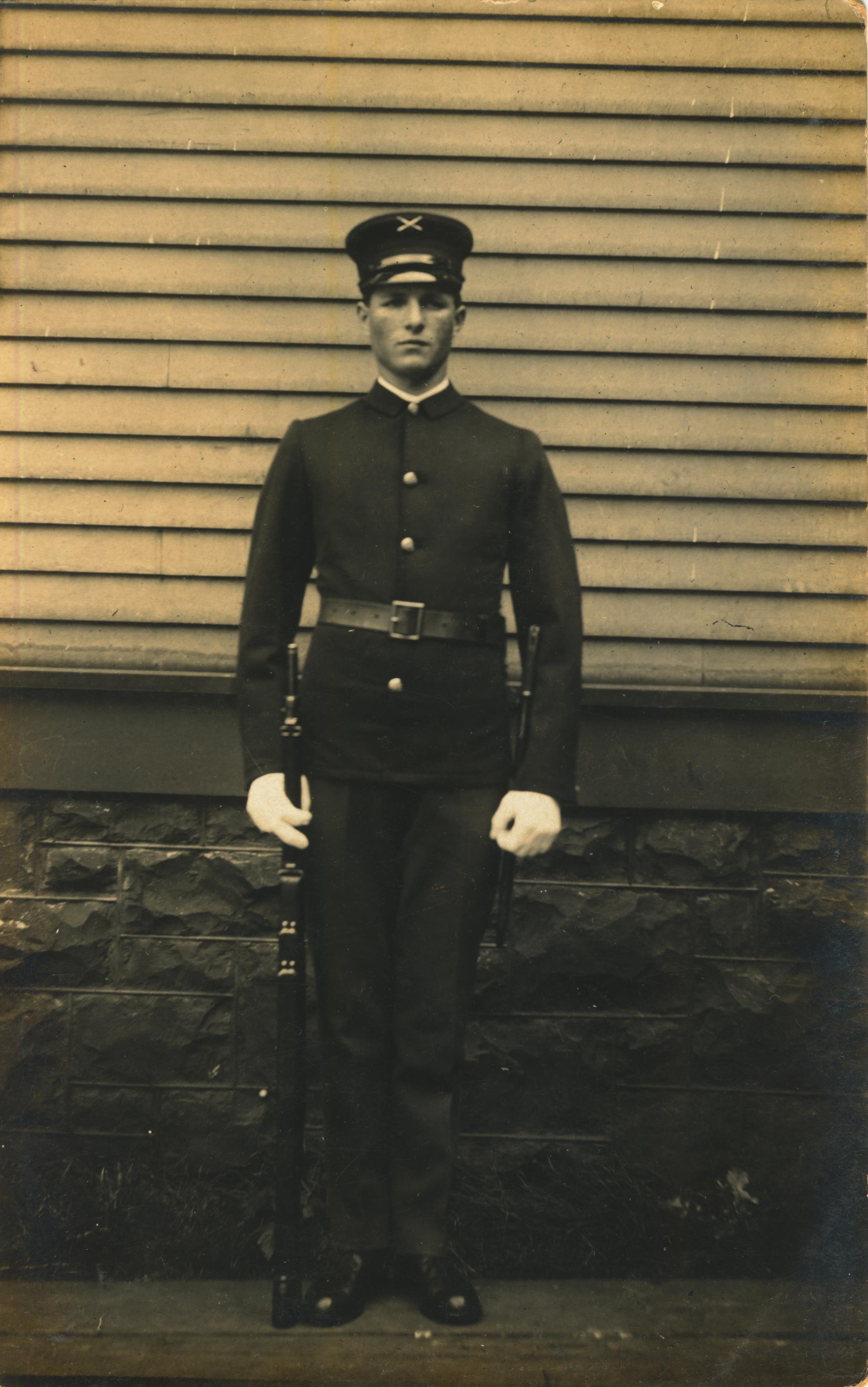 Written on back John Pietrour Fort Columbia WA 1910