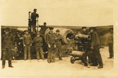 Loading 10 Inch Disappearing Gun on back written 85th CAC dated Jan 16 1912