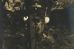On back written John Wakaruk 33rd Co Post Tailor Fort Columbia WA