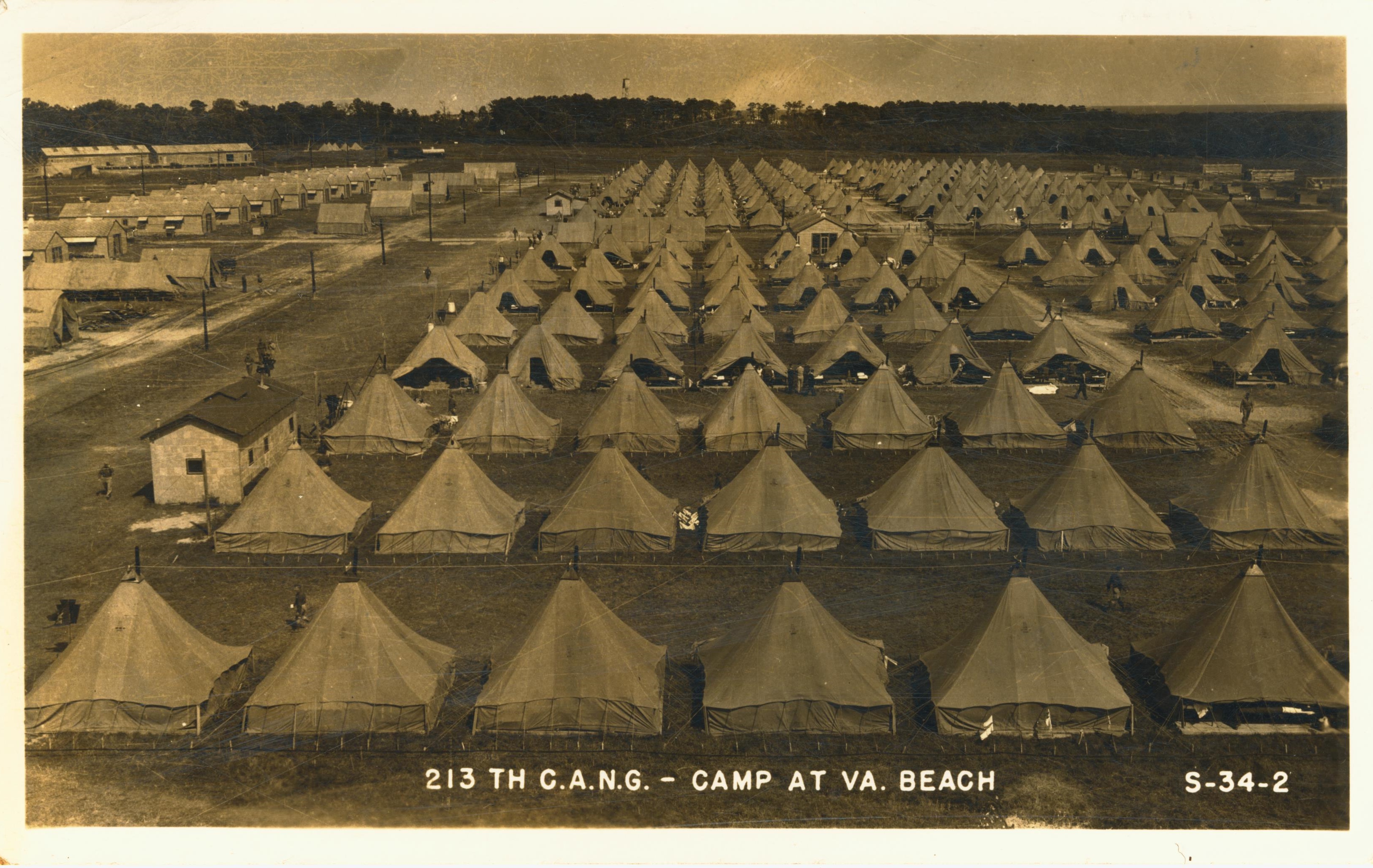 213th C.A.N.G. Camp at VA Beach dated Nov 17 1940