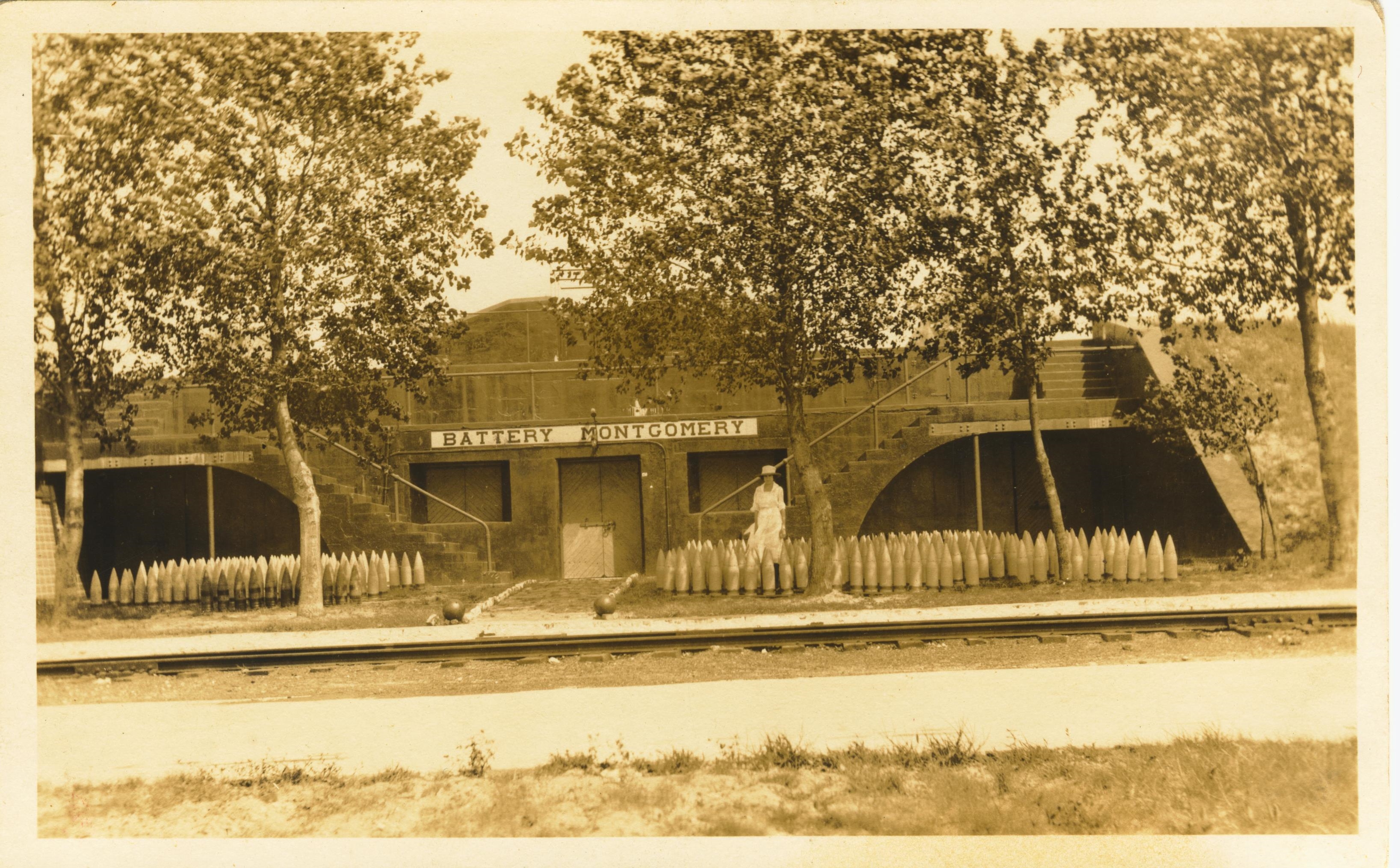 Battery Montgomery Fort Monroe VA dated Aug 1921