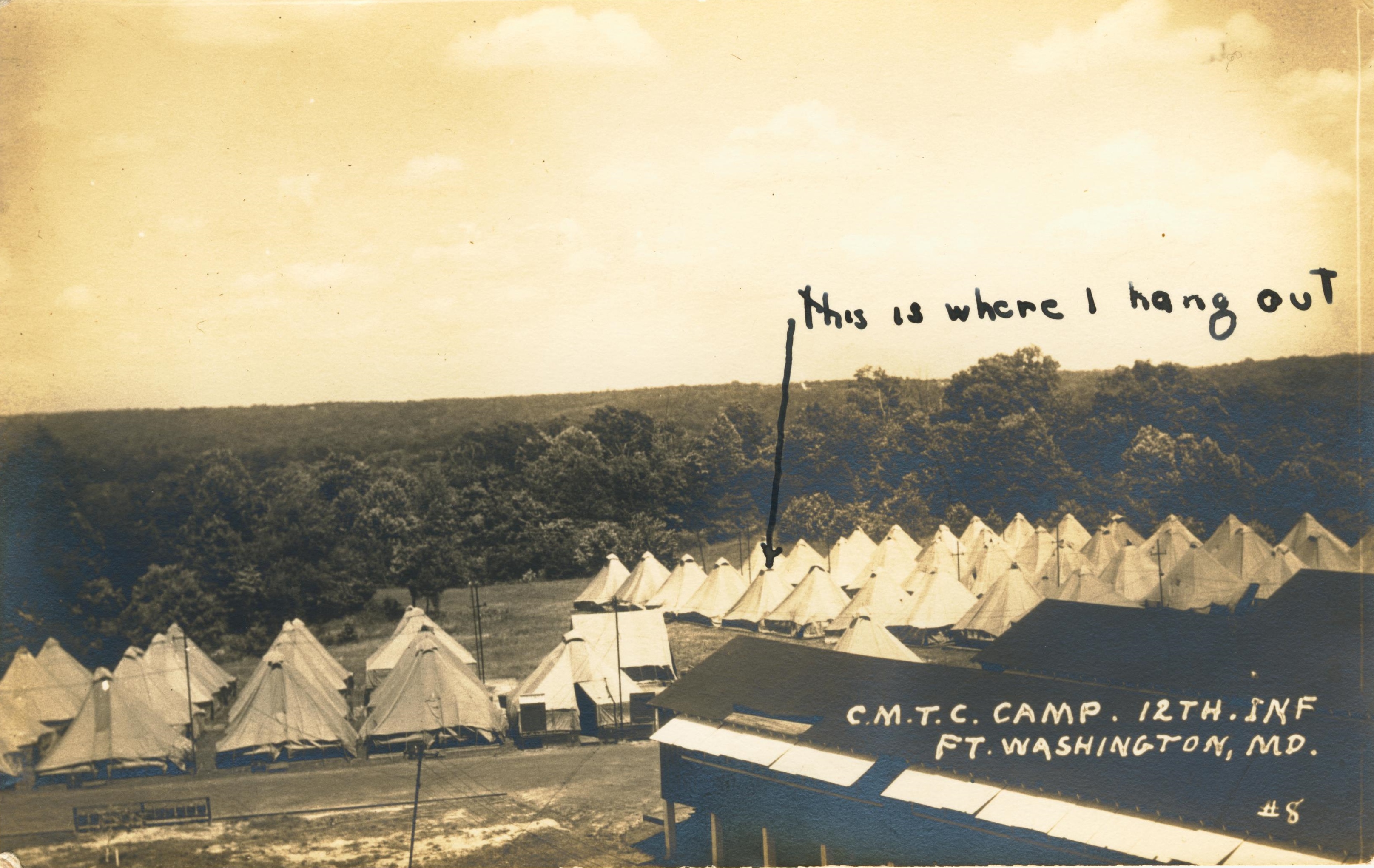 C.M.T.C. Camp 12th Inf. Fort Washington MD