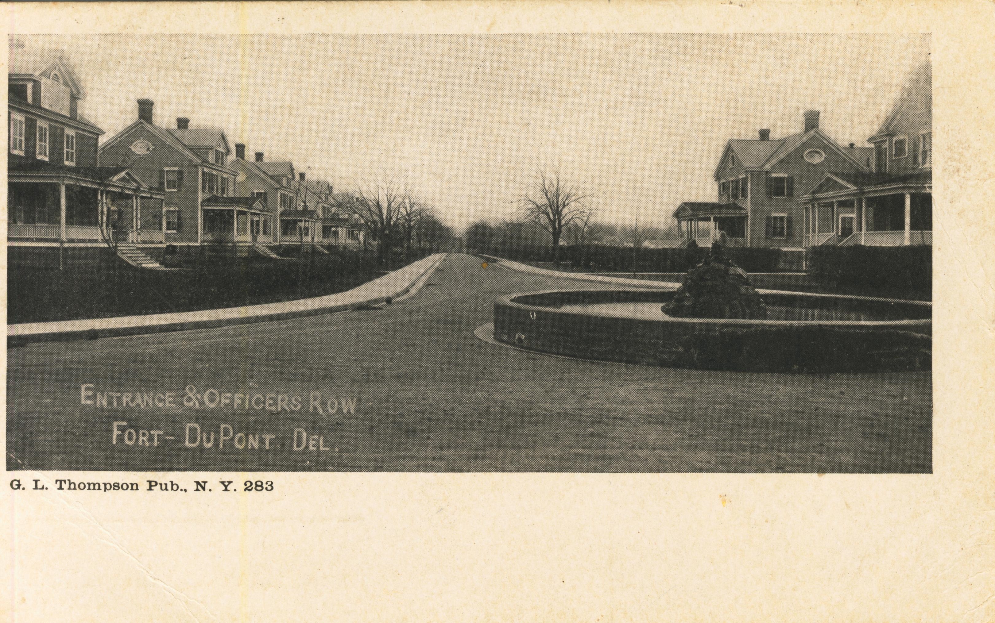 Entrance and Officers Row Fort DuPont DE