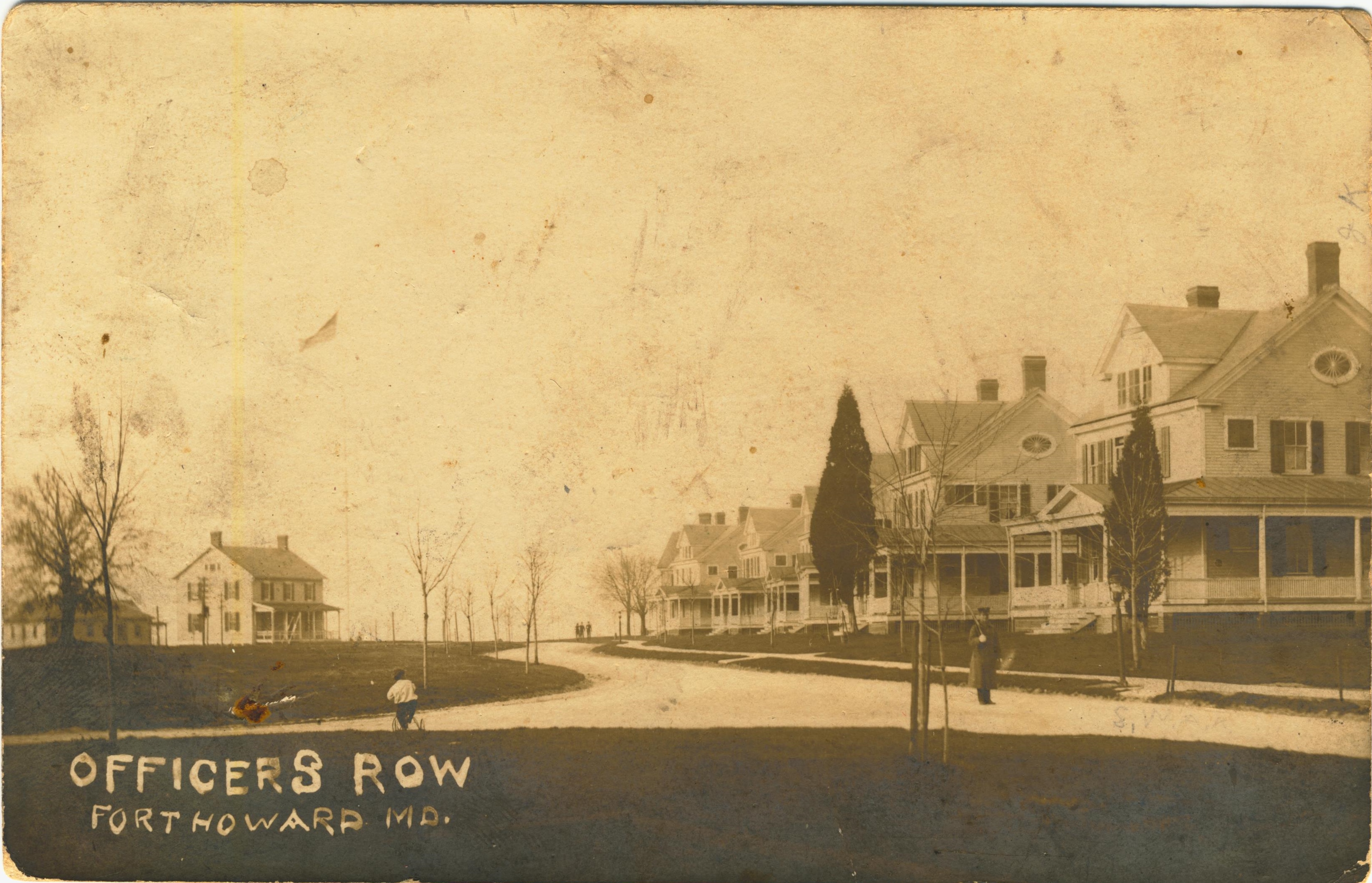 Officers Row Fort Howard MD postmarked 1907