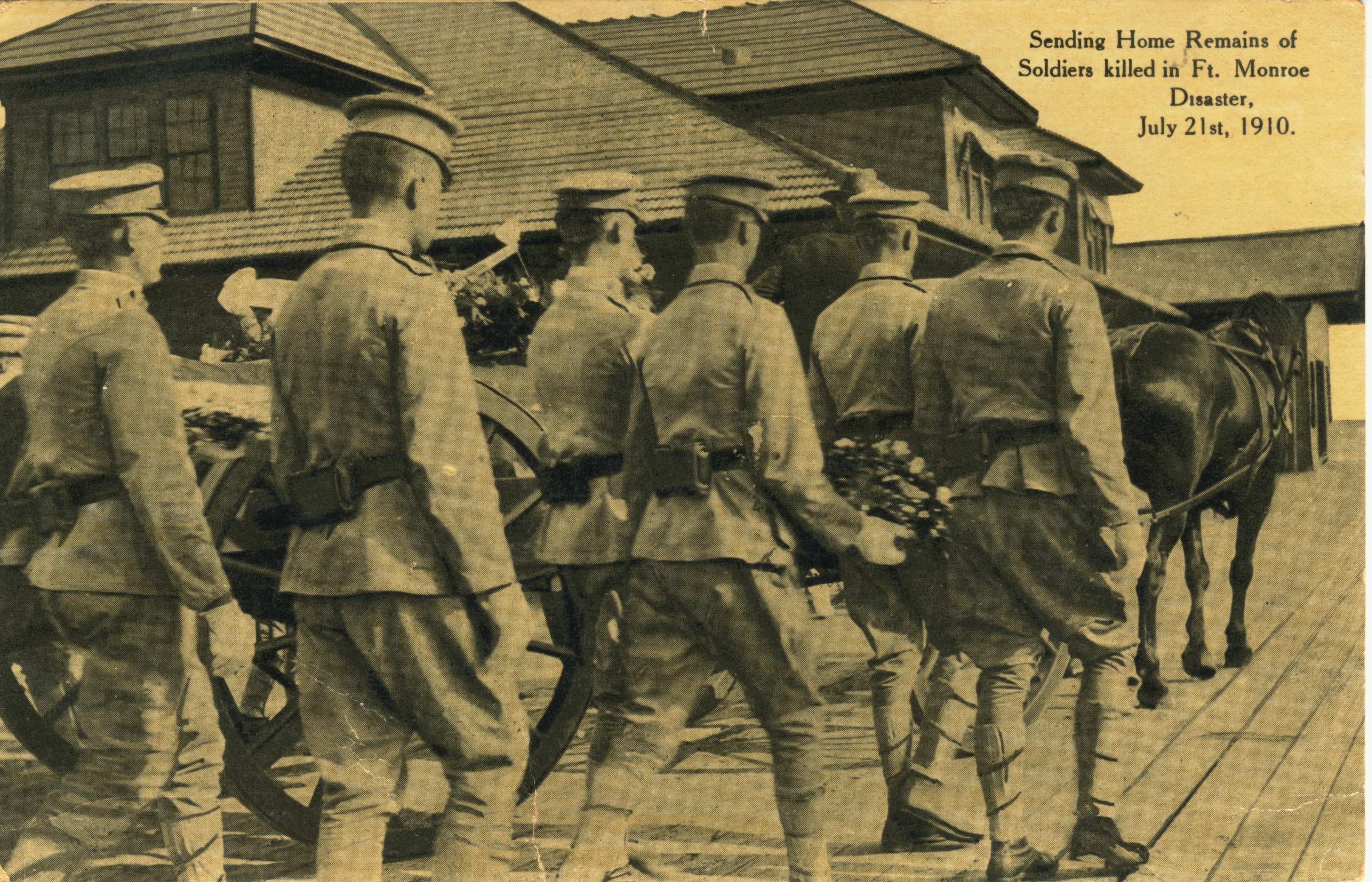 Sending Home Remains Fort Monroe Disaster July 21 1910