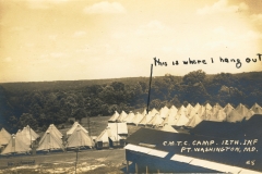 C.M.T.C. Camp 12th Inf. Fort Washington MD