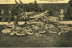 Floral Tribute to Victims of Accident 69th Co Cort Monroe VA