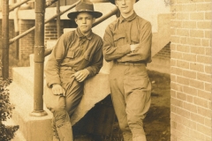 Soldiers photo likely taken at Fort DuPont DE Stamped on back The Nichols Studio Del City