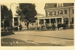 View of Fort Monroe Funeral Procession Victims of Gun Disaster July 21 1910