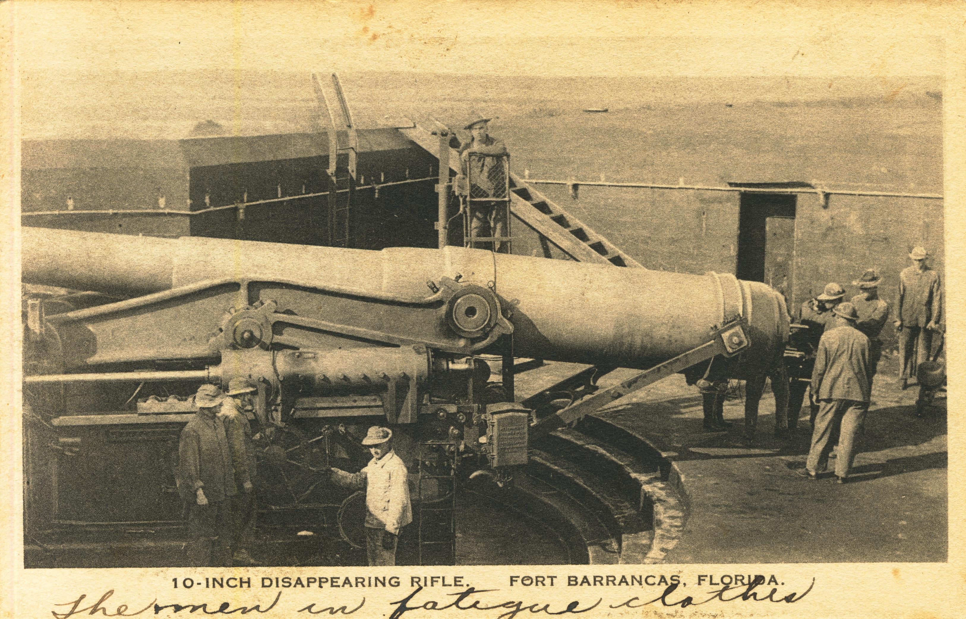 10 inch disappearing rifle Fort Barrancas FL