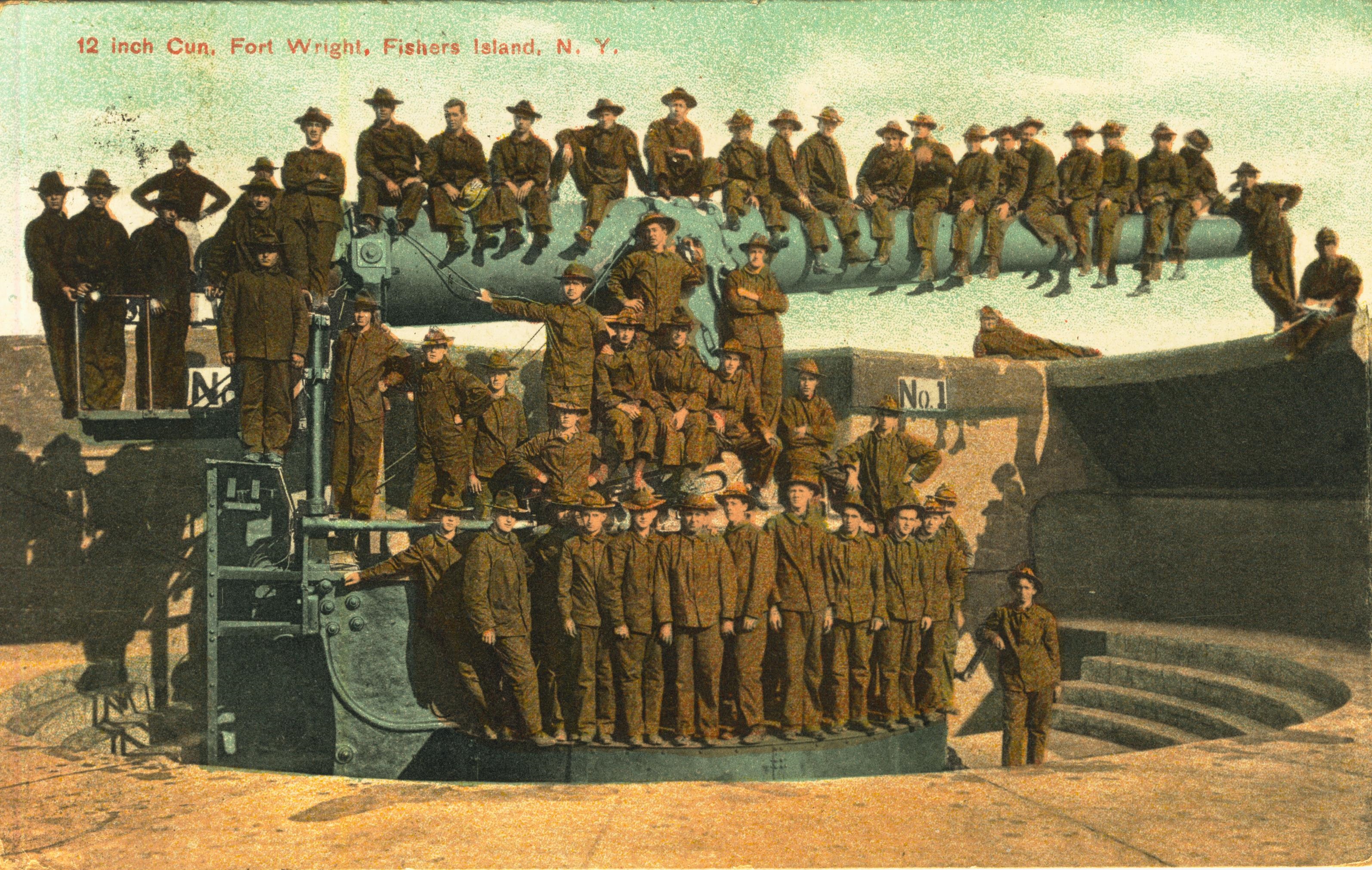 12 inch gun Fort Wright Fishers Island NY