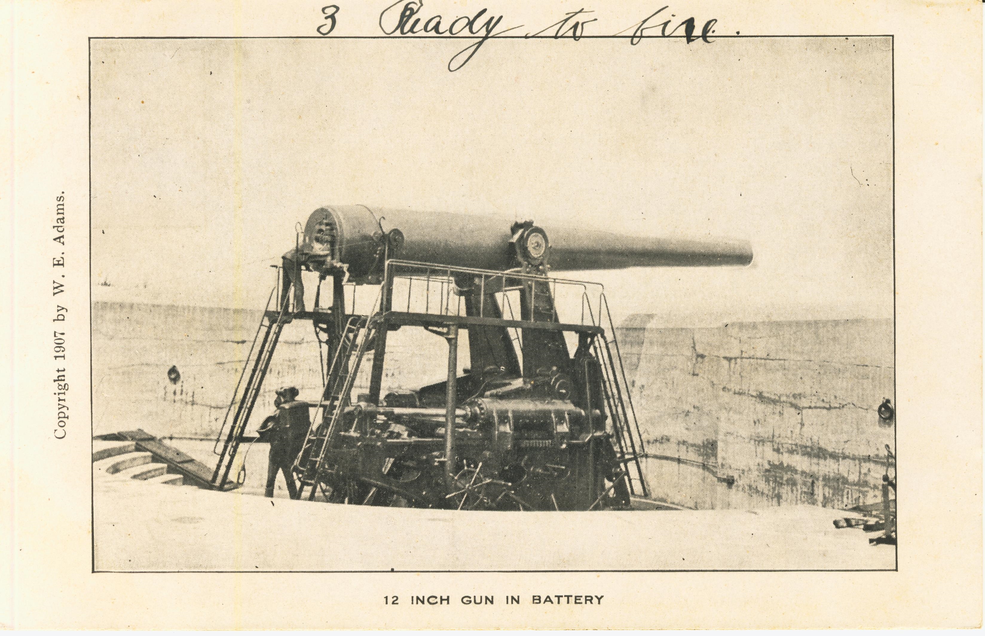 12 inch gun in battery