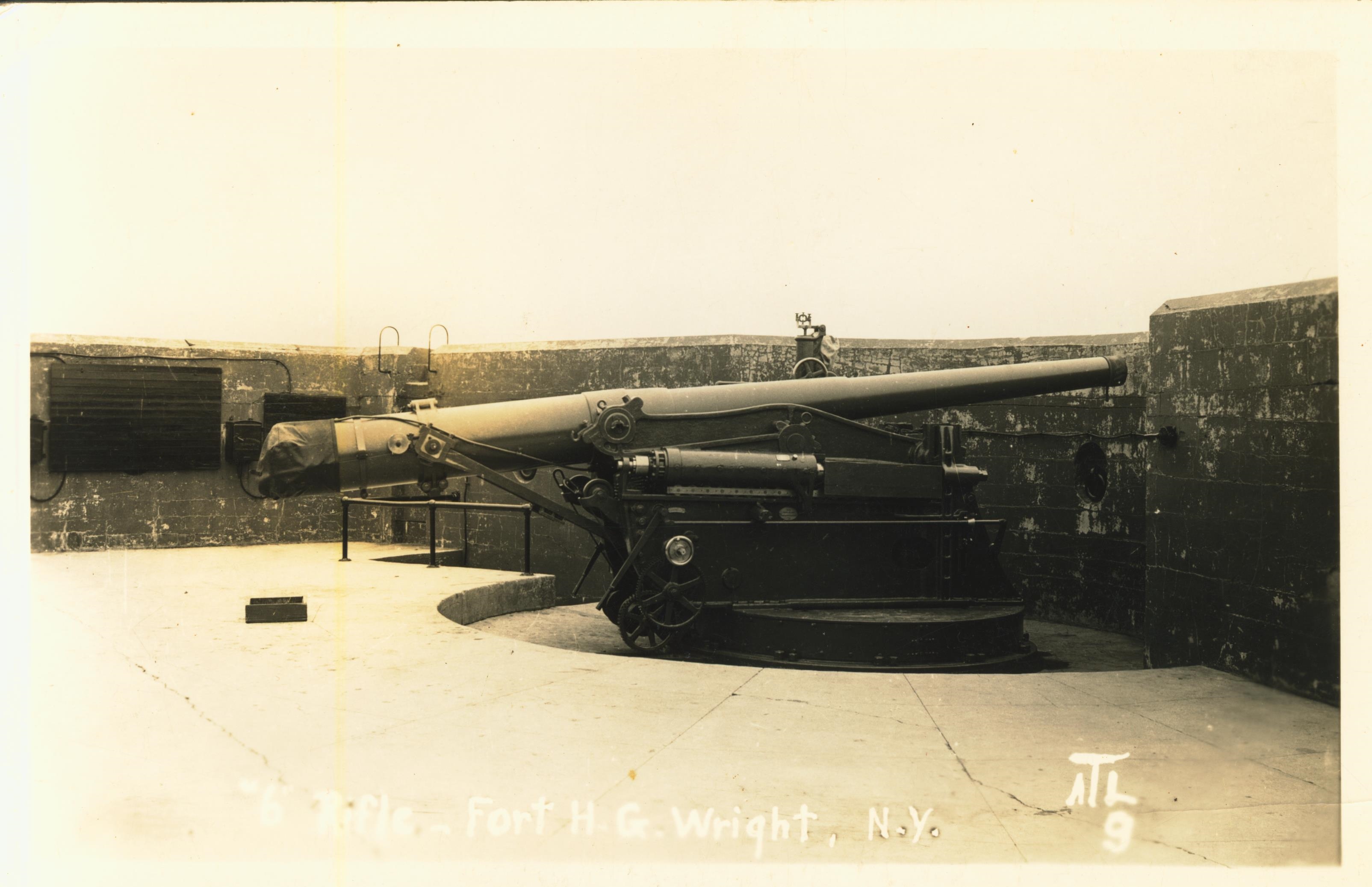 6 inch rifle Fort H. G. Wright NY 1