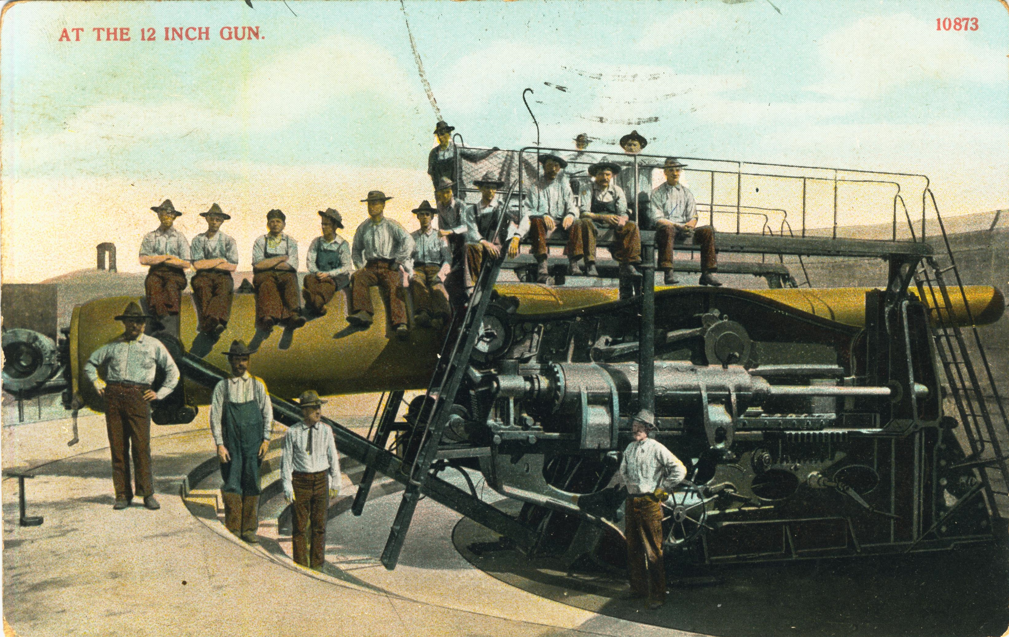 At the 12 inch gun