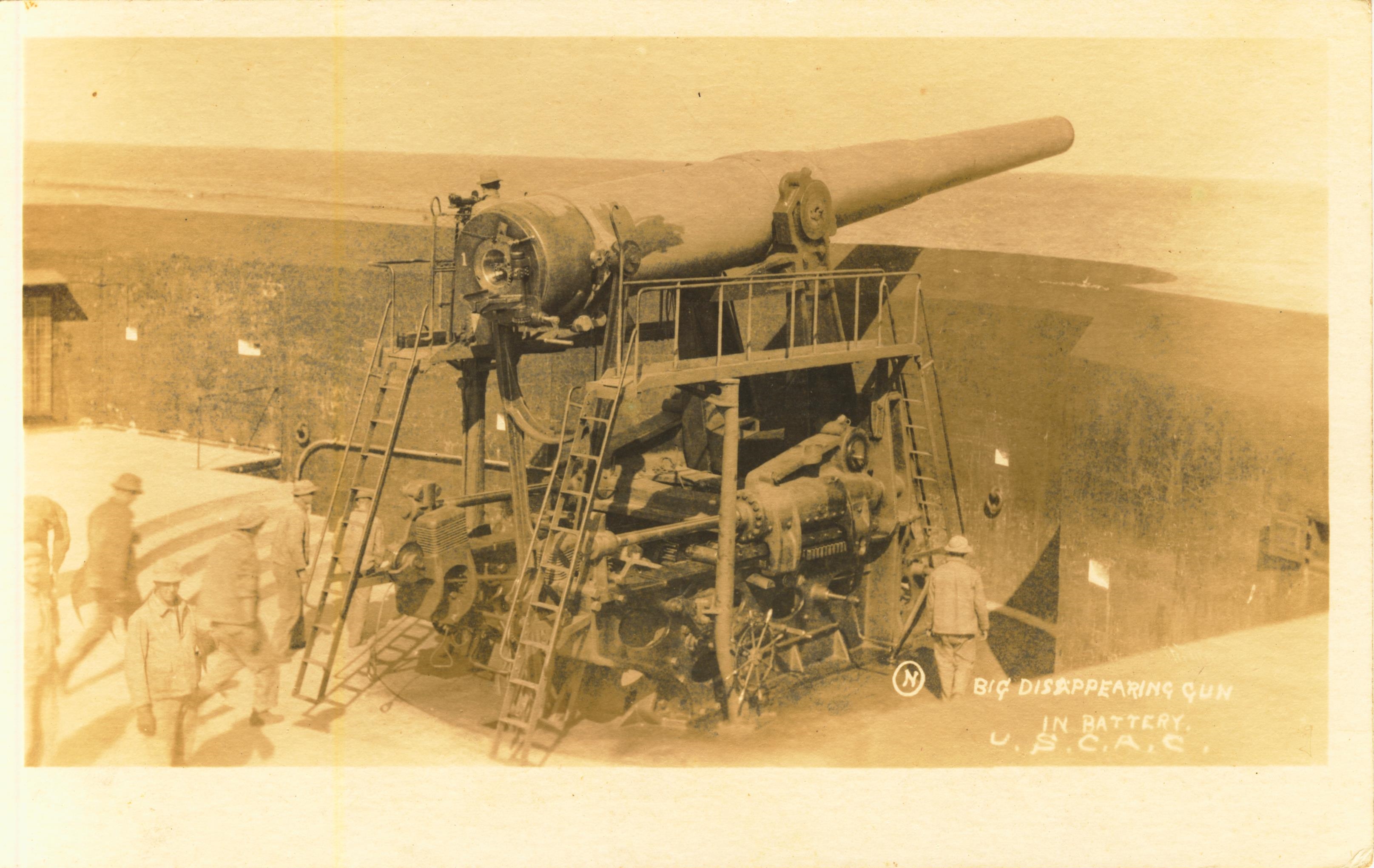 Big disappearing gun