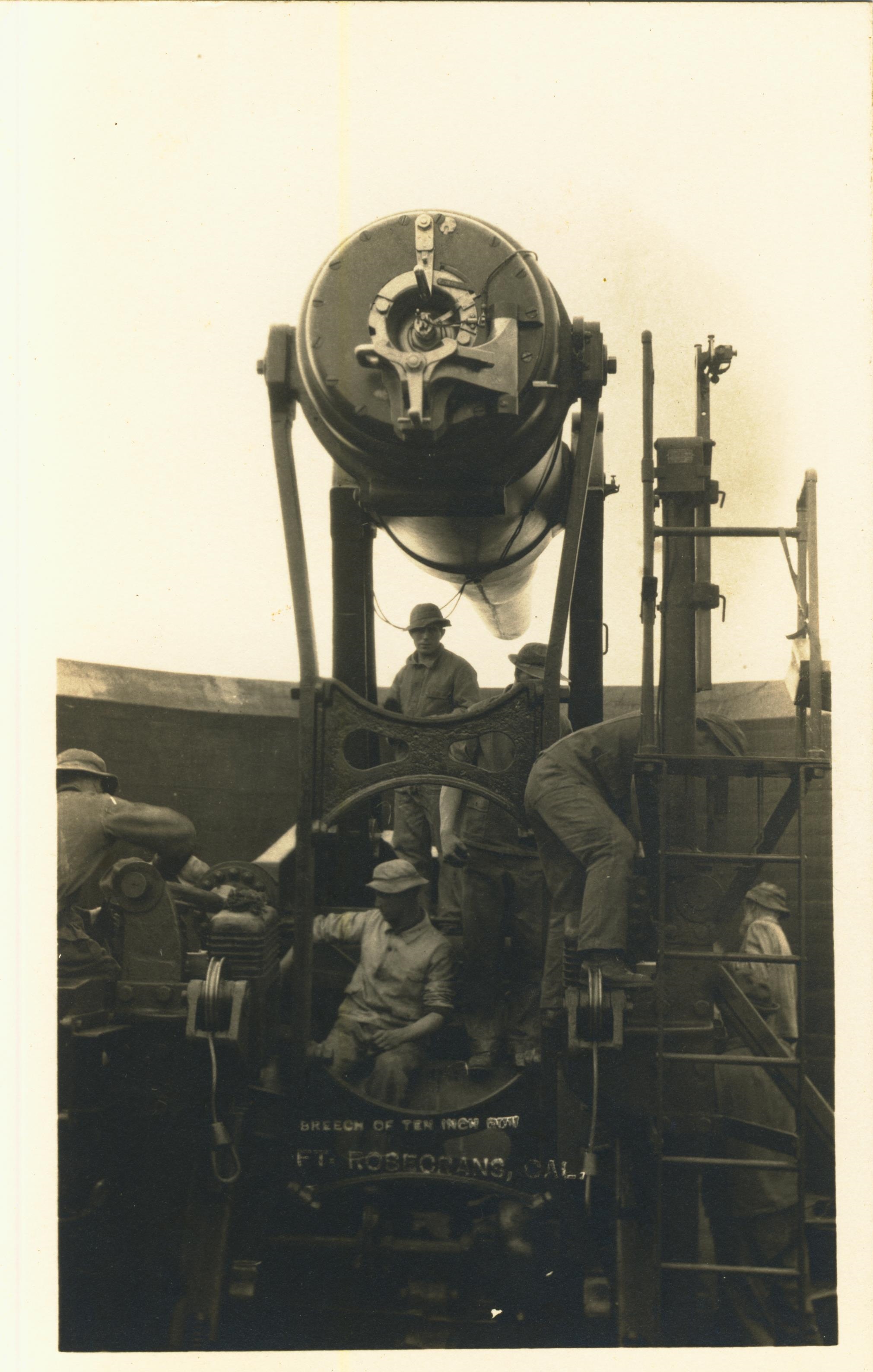 Breech of 10 inch gun Fort Rosecrans CA
