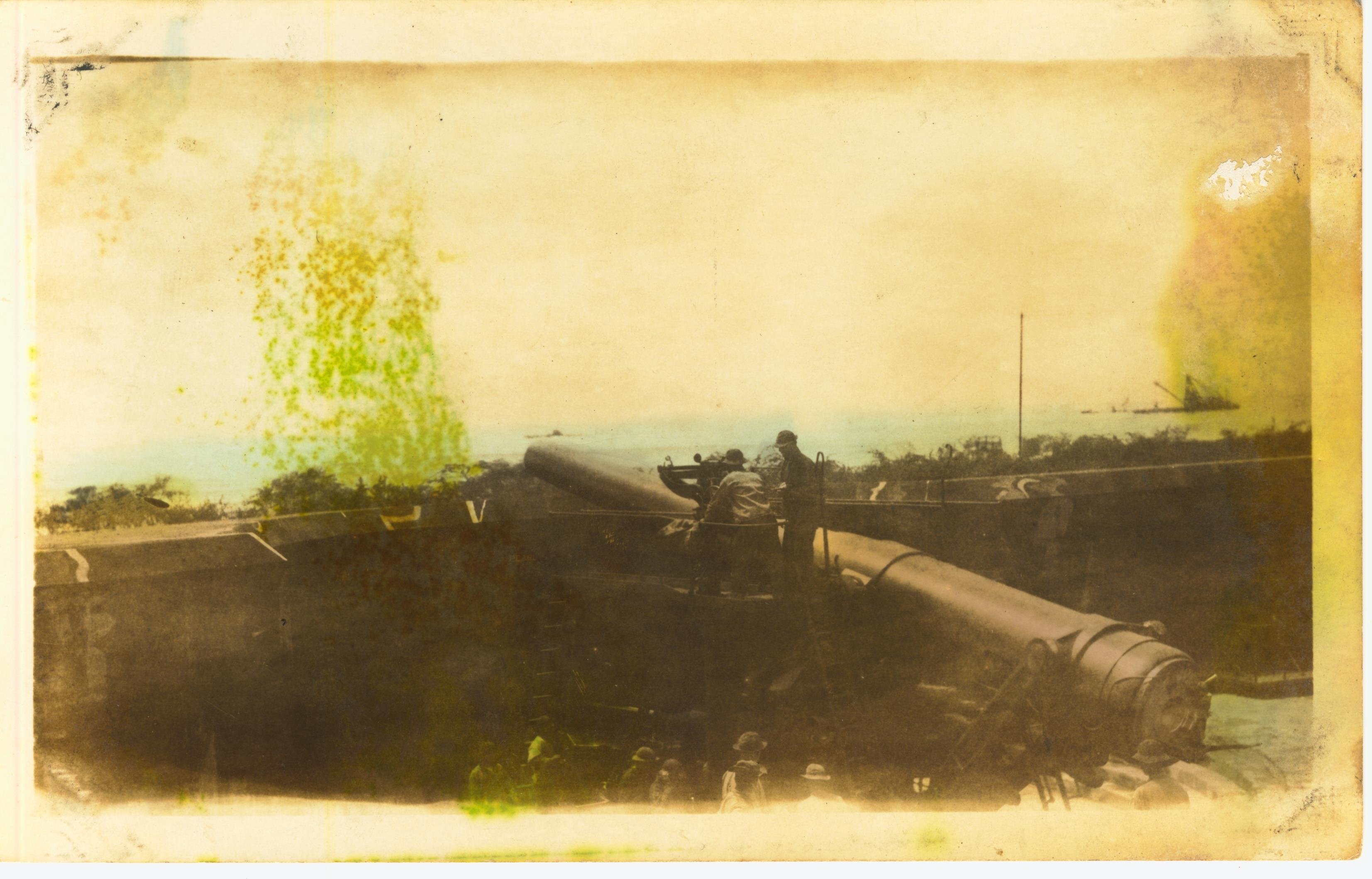 Disappearin gun Camo on emplacement