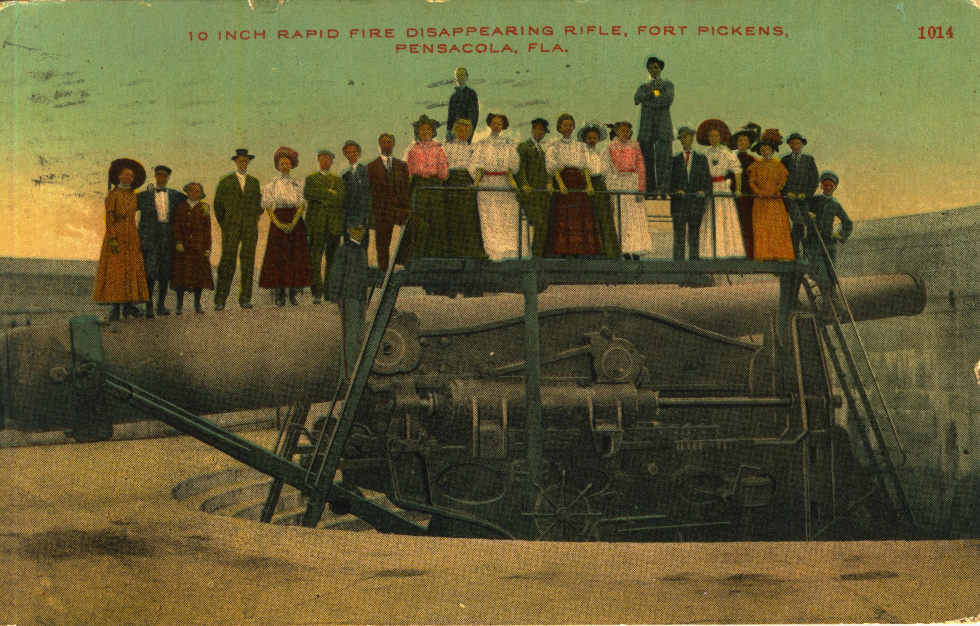 Disappearing rifle Fort Pickens Pensacola Florida