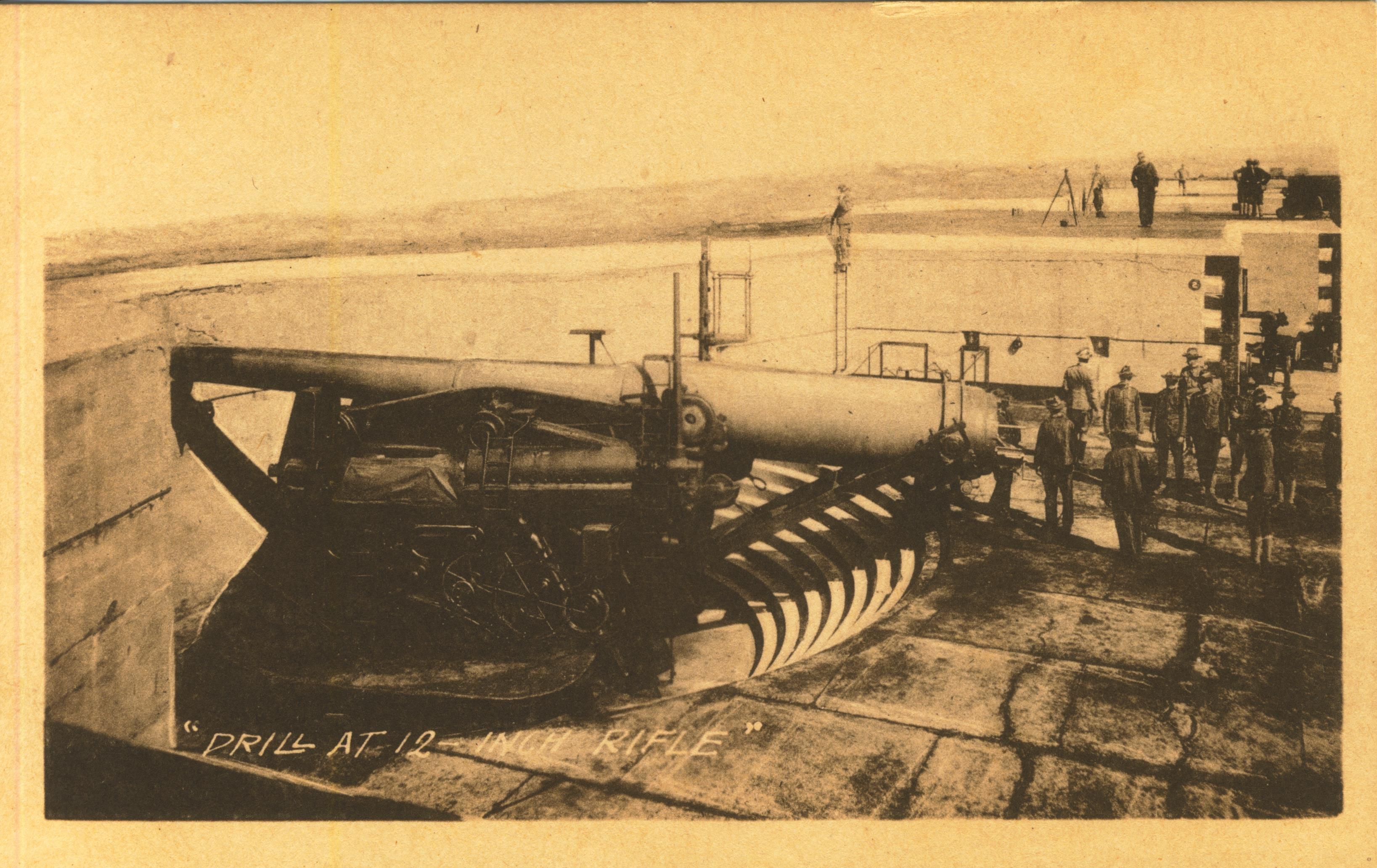 Drill at 12 inch rifle