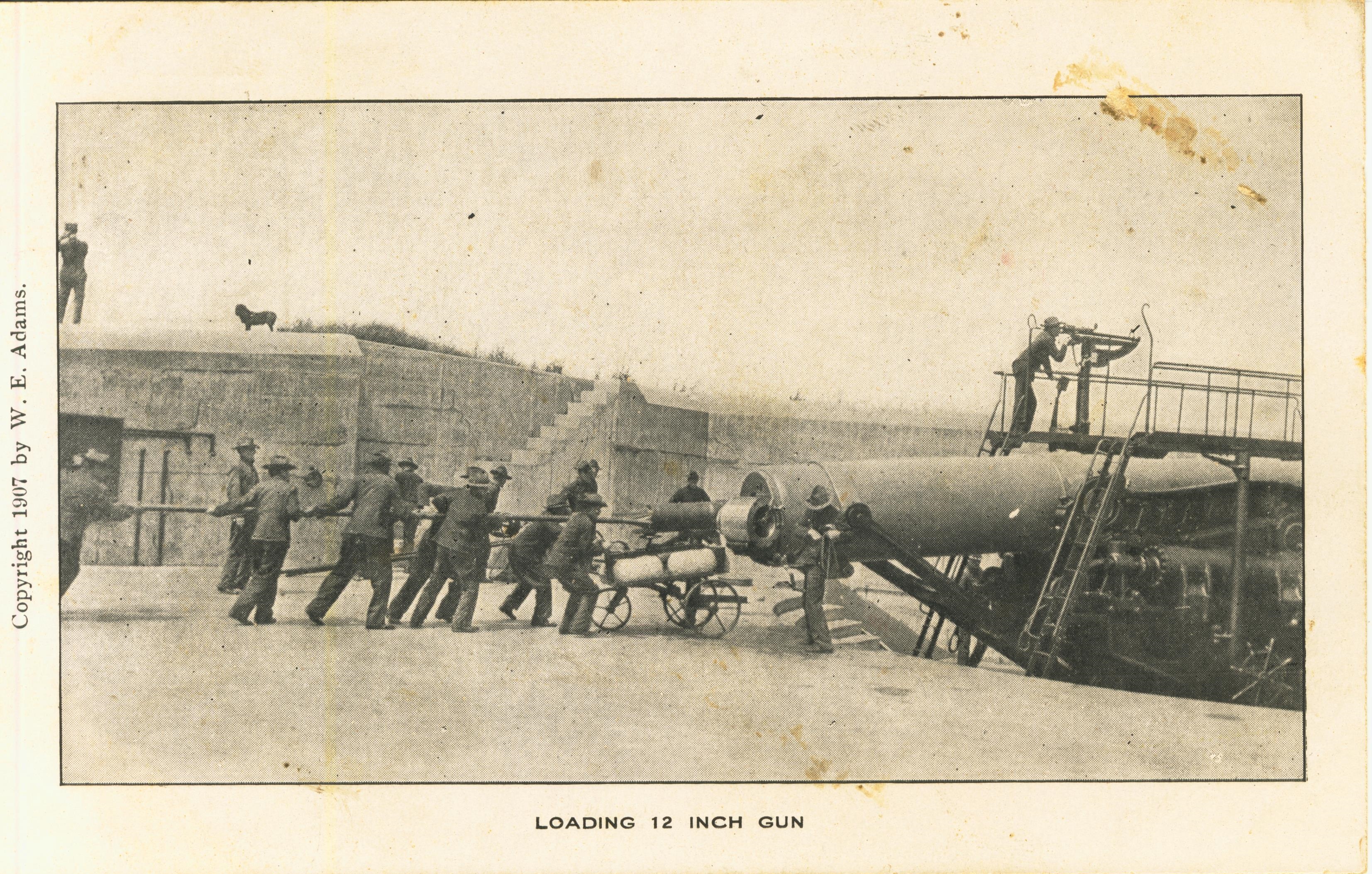 Loading 12 inch gun