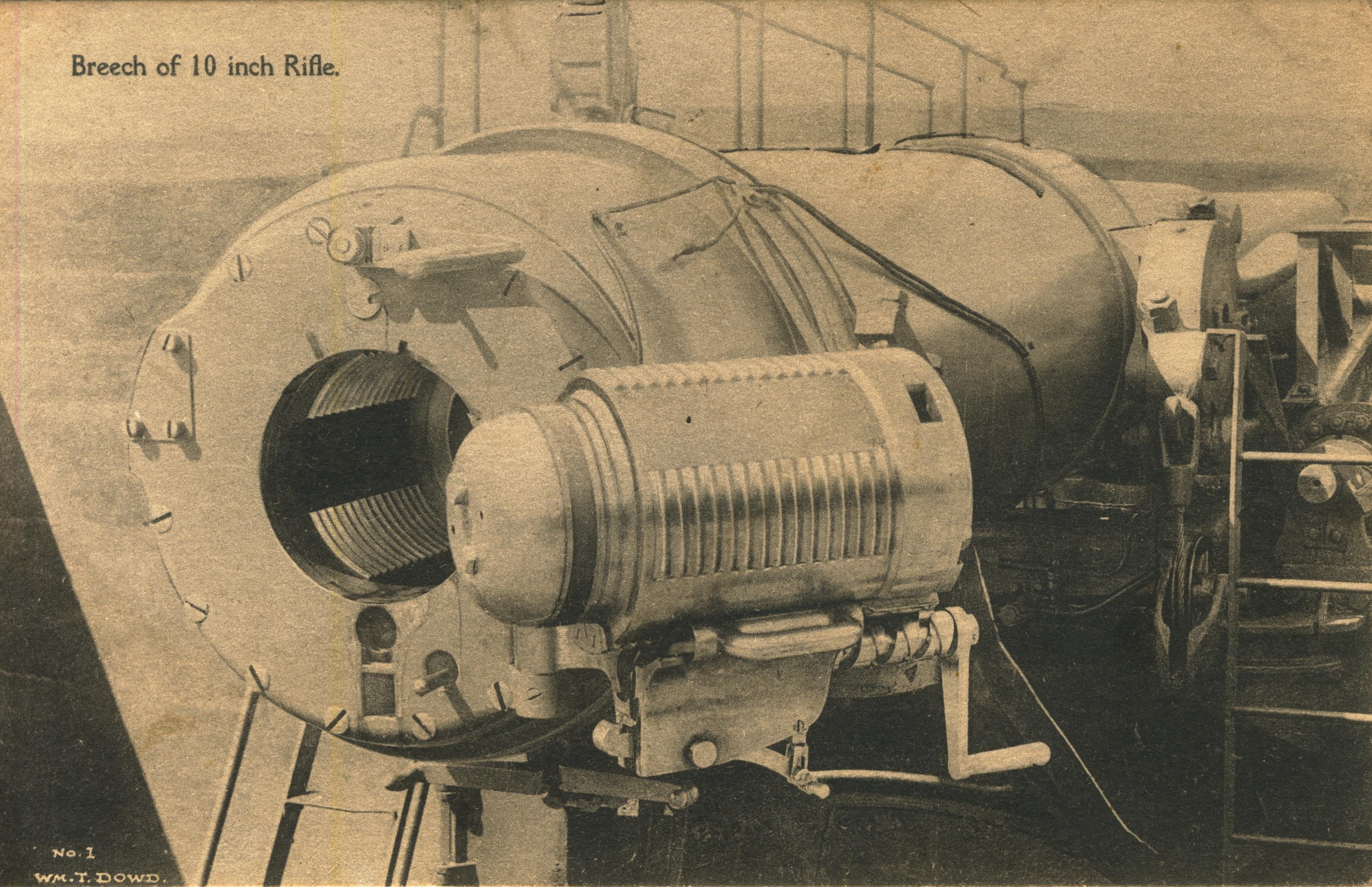 breech of 10 inch rifle