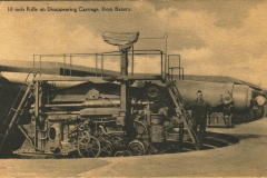 10 inch rifle on disappearing carriage from battery