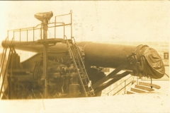 12 inch disappearing gun postmarked from Portland ME 1912